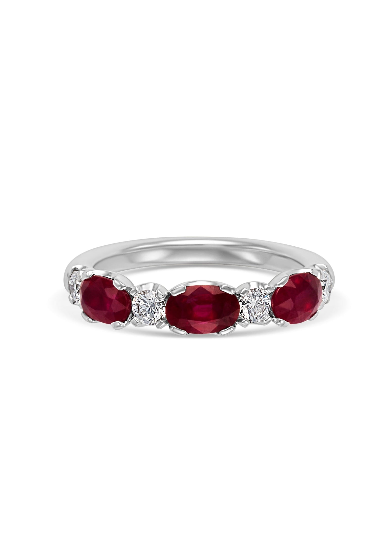 18KW Oval Ruby Ring