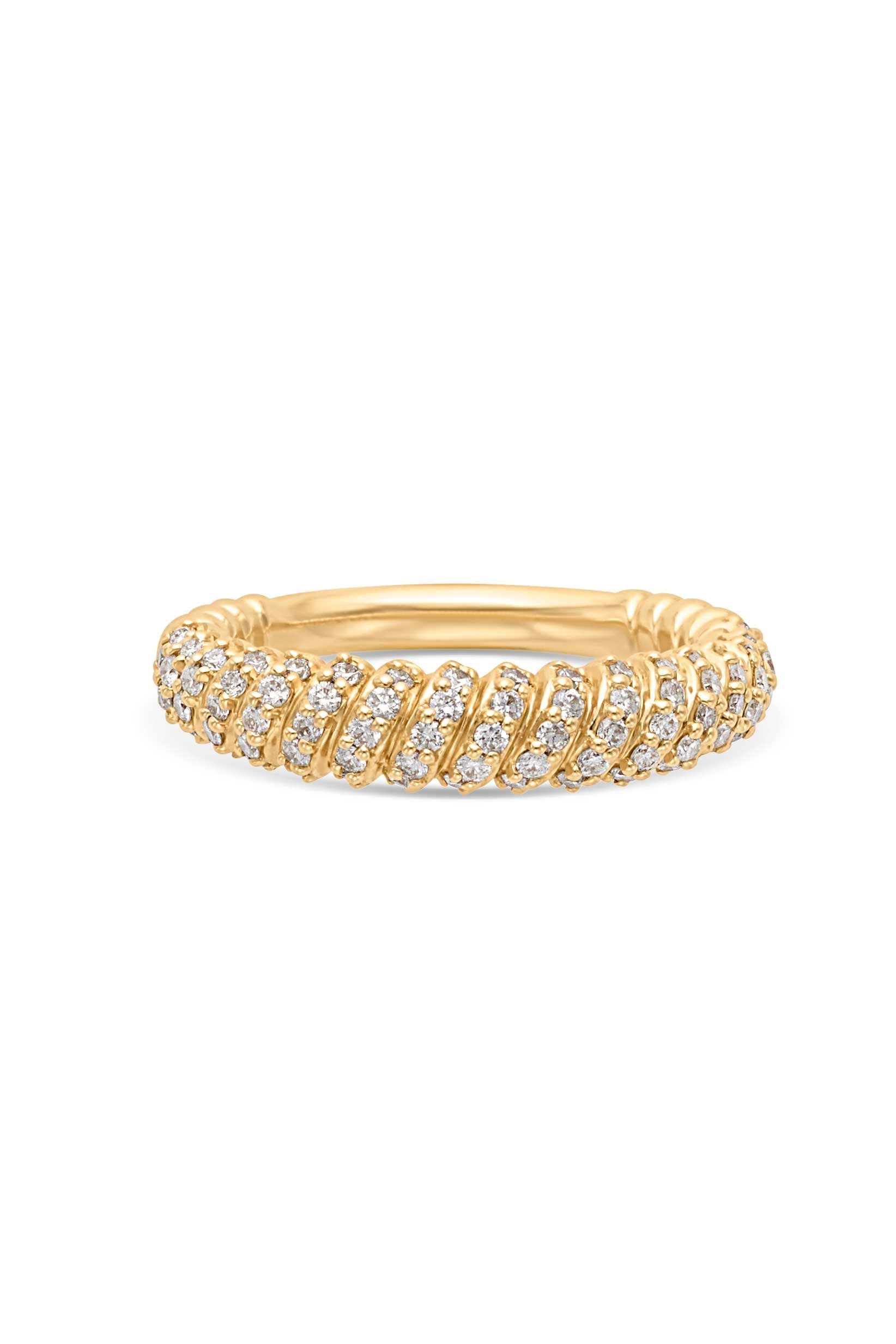 14KY Diamond Rope Rope Ring