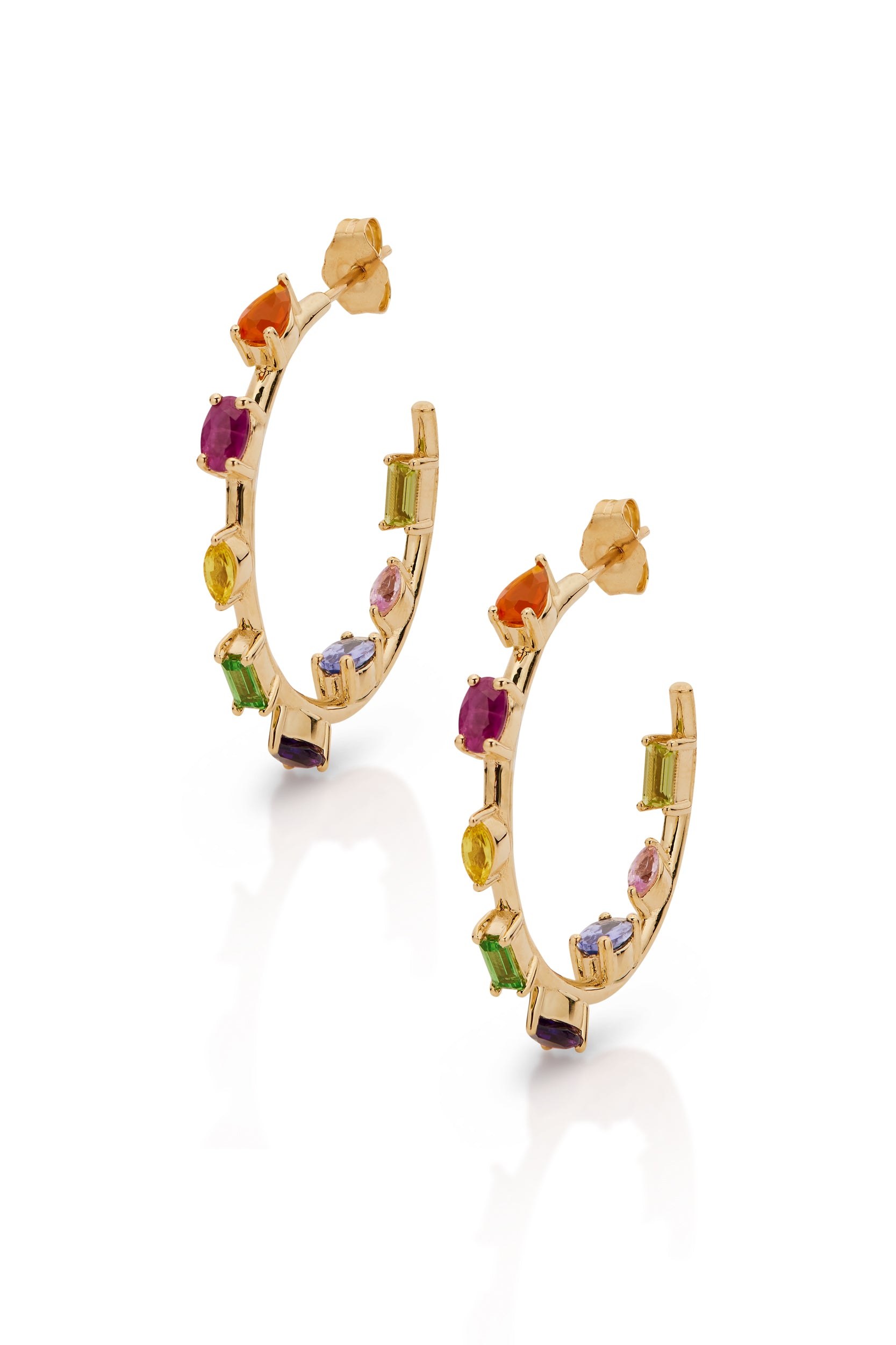 14KY Mini Goddess Hoops