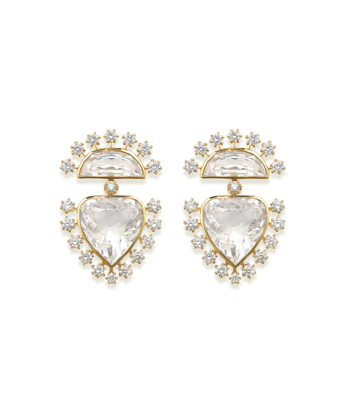 14KY Daystar Diamond Earrings