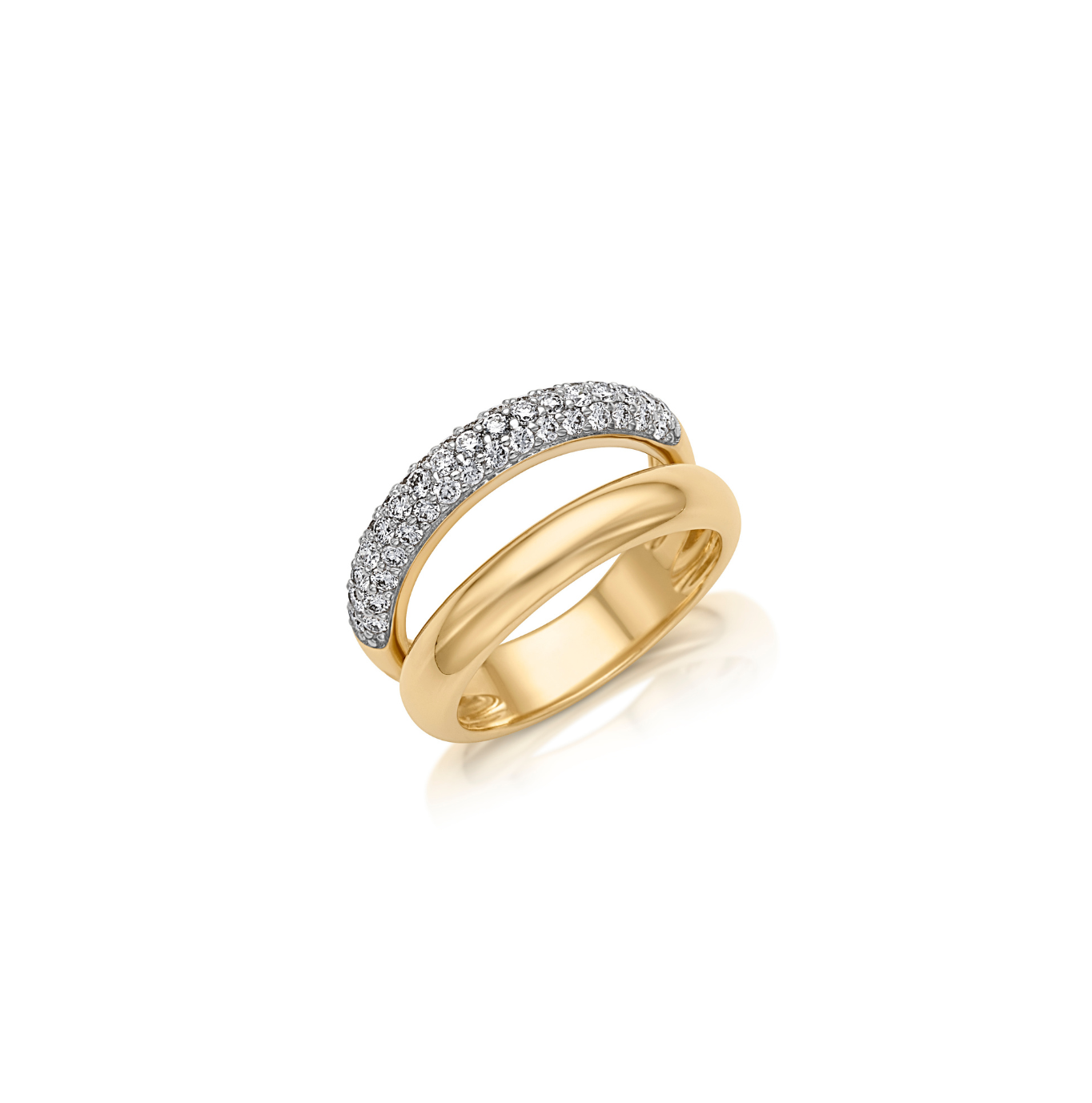 14KY Pave Ring