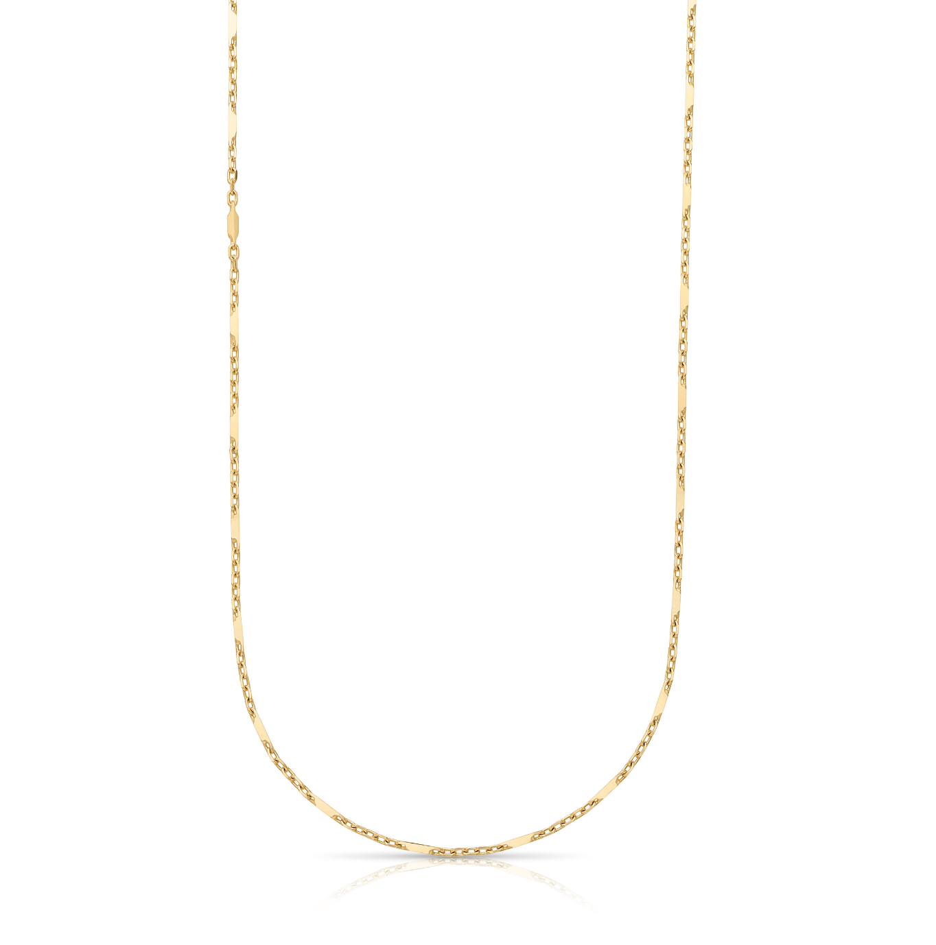 14KY Knife Edge Chain-Necklaces-Maura Green-Susan Saffron Jewelry