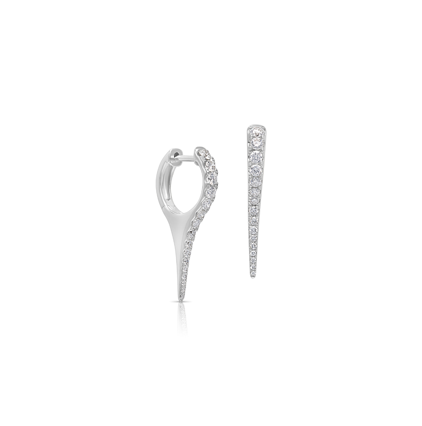 14KW Diamond Spike Earrings