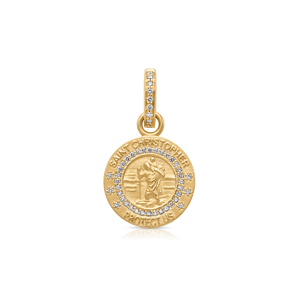 18KY St Christopher Protection - Trilogy - Susan Saffron Jewelry