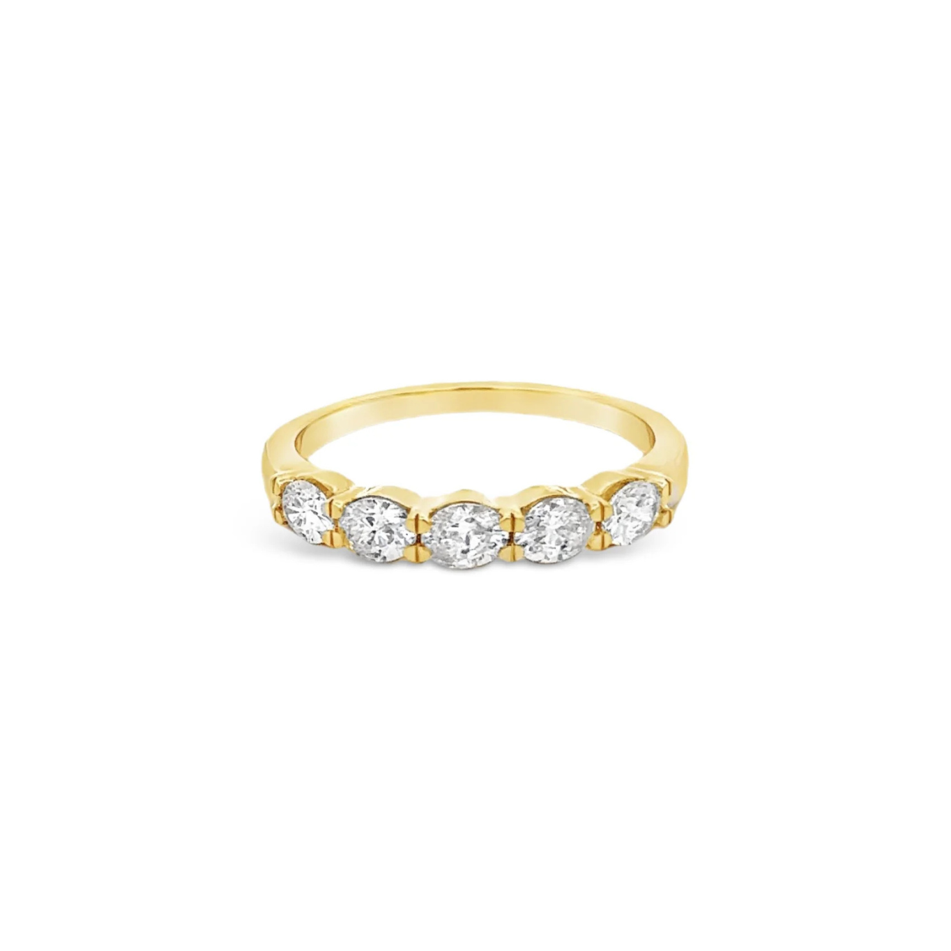 14KY Oval Halfway Eternity Band-Rings-Gemma Couture-Susan Saffron Jewelry