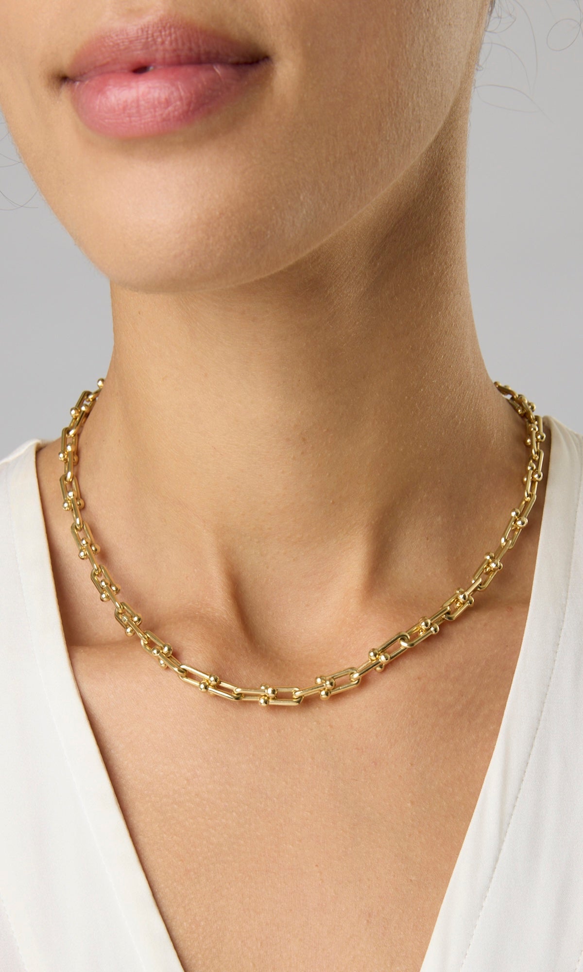 14KY Small Tiffany Link Necklace