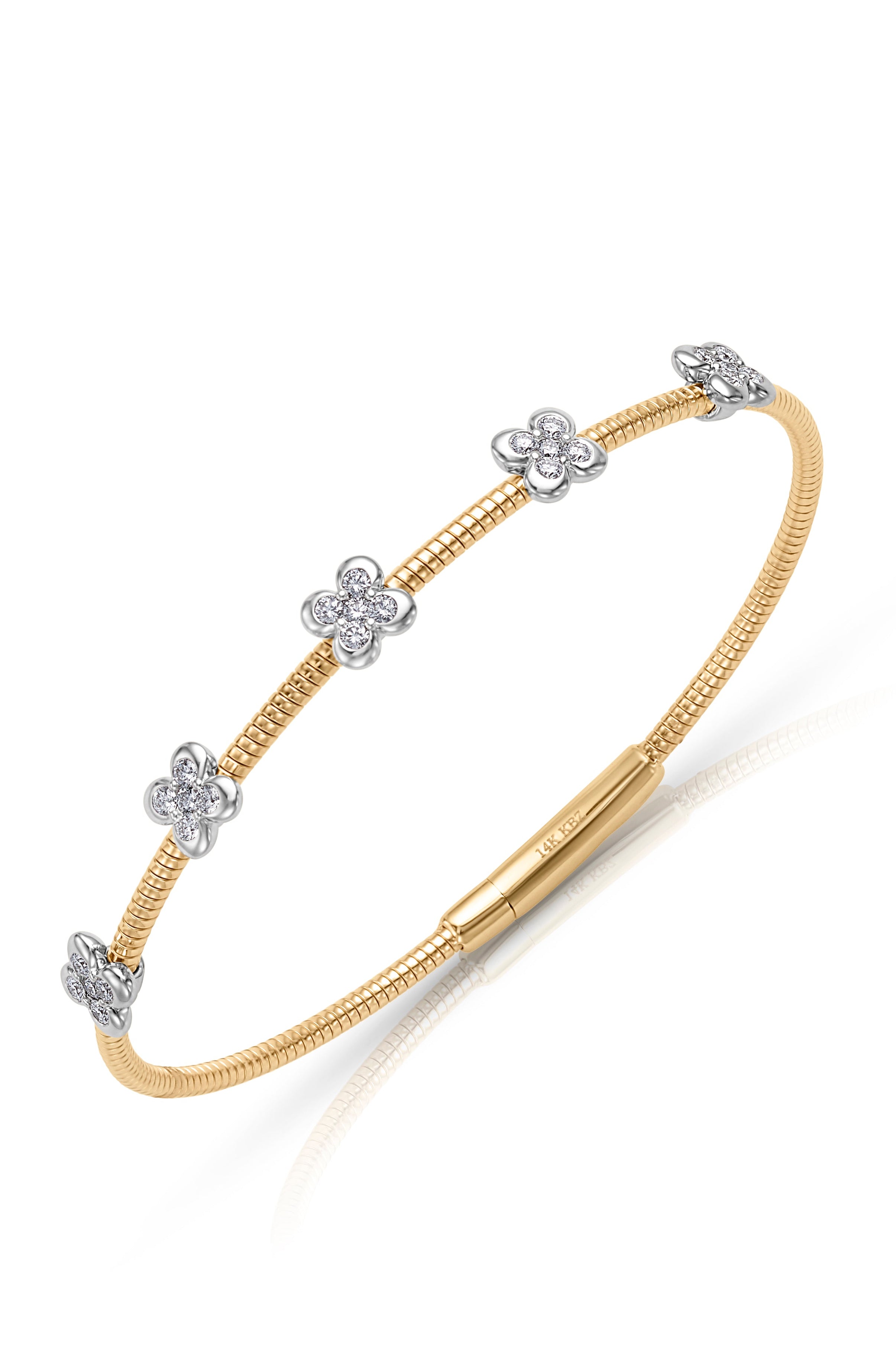 14KWY Clover Flex Bracelet