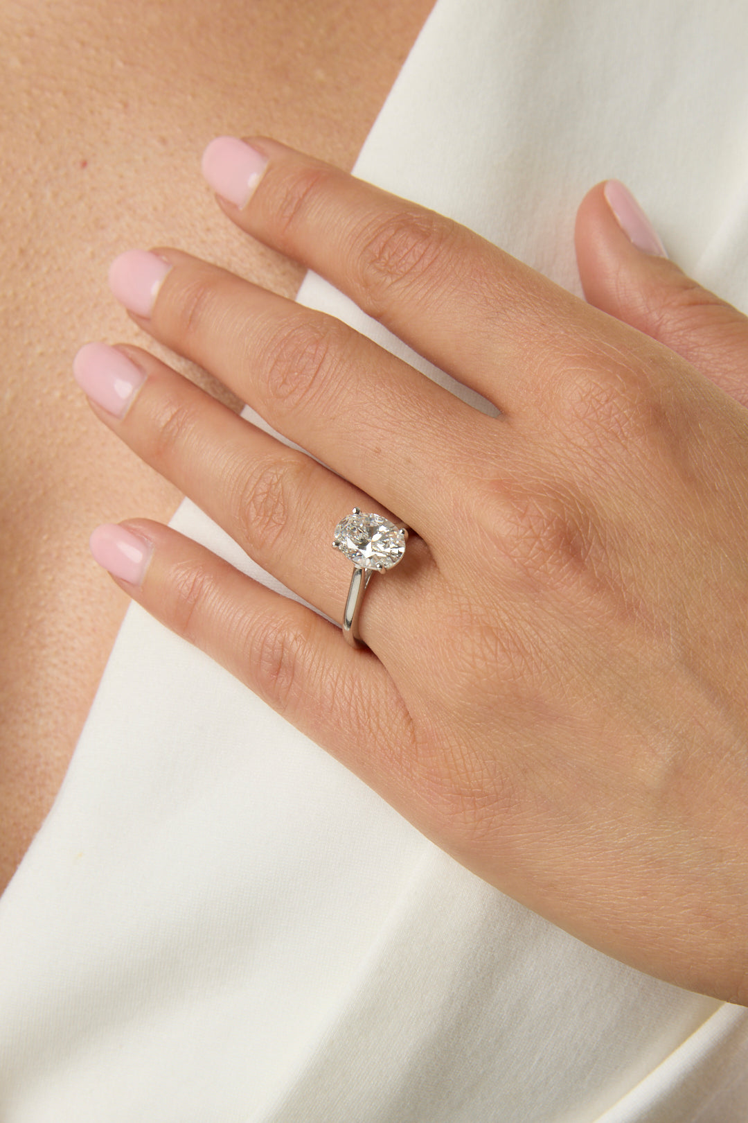 2.49CT Oval Cut Solitaire Engagement Ring