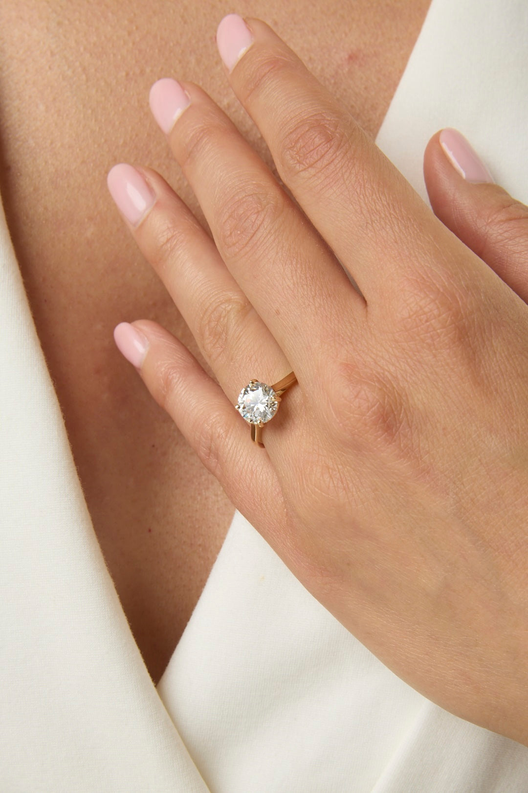 2.07CT Round Brilliant Cut Solitaire Engagement Ring