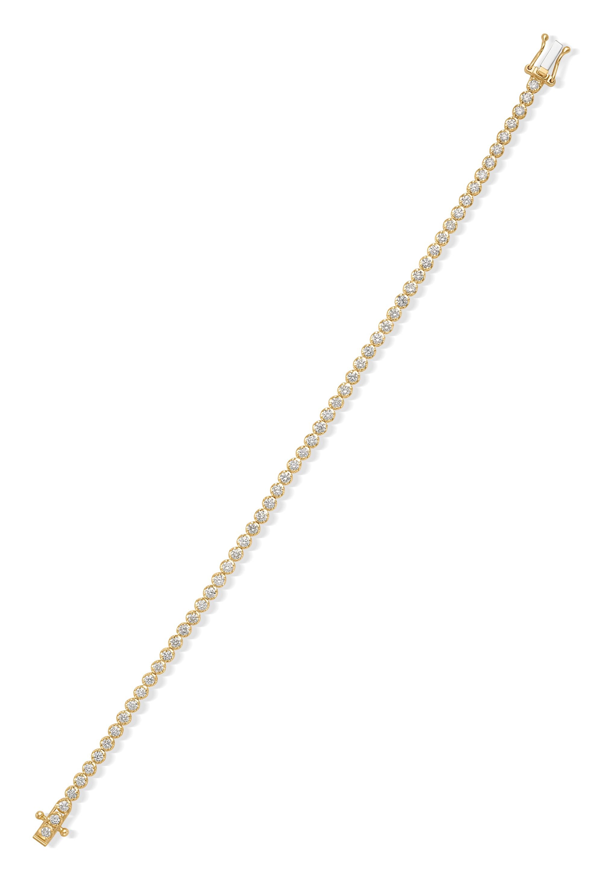 14KY Cupcake Tennis Bracelet