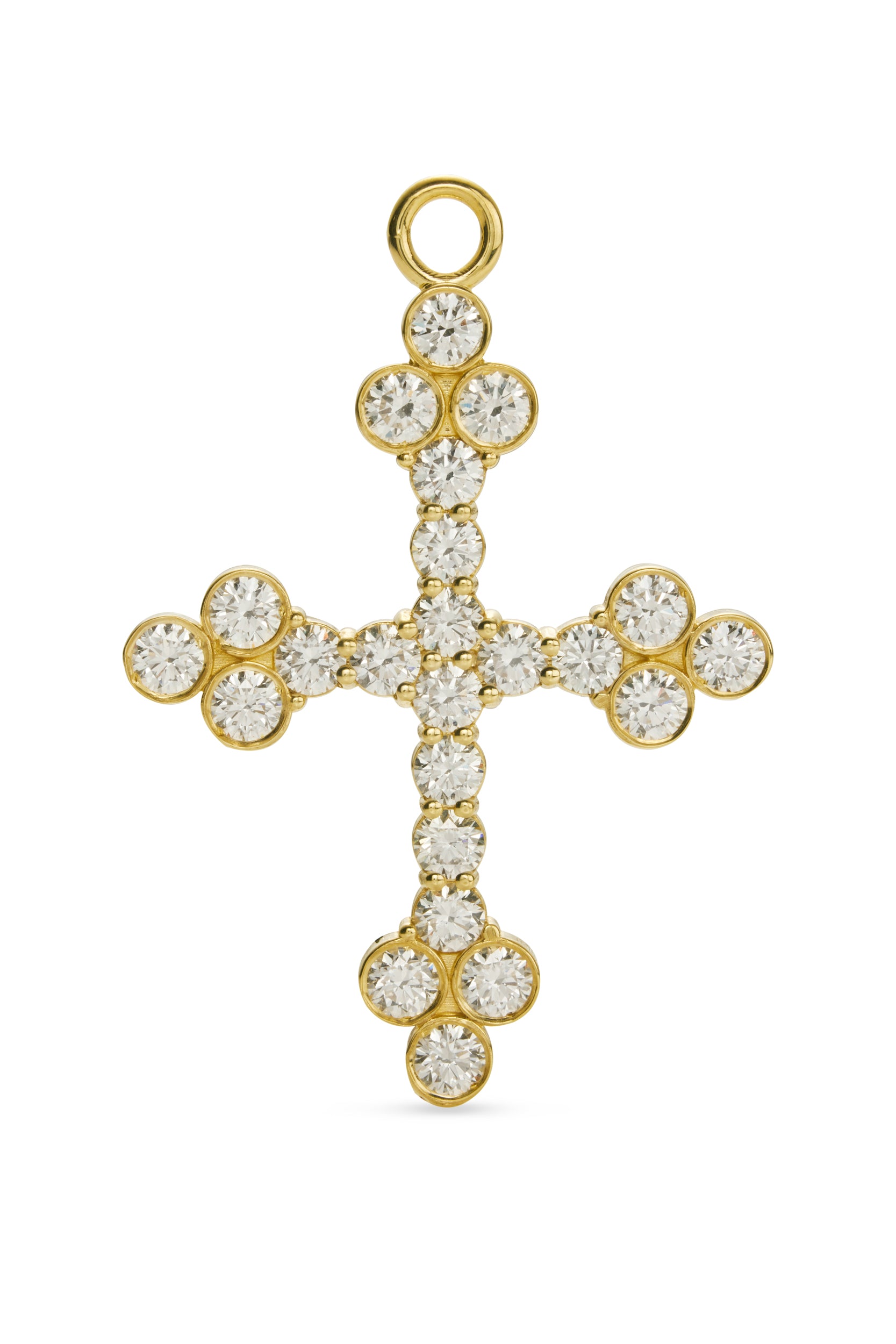 18KY Naomi Cross Charm