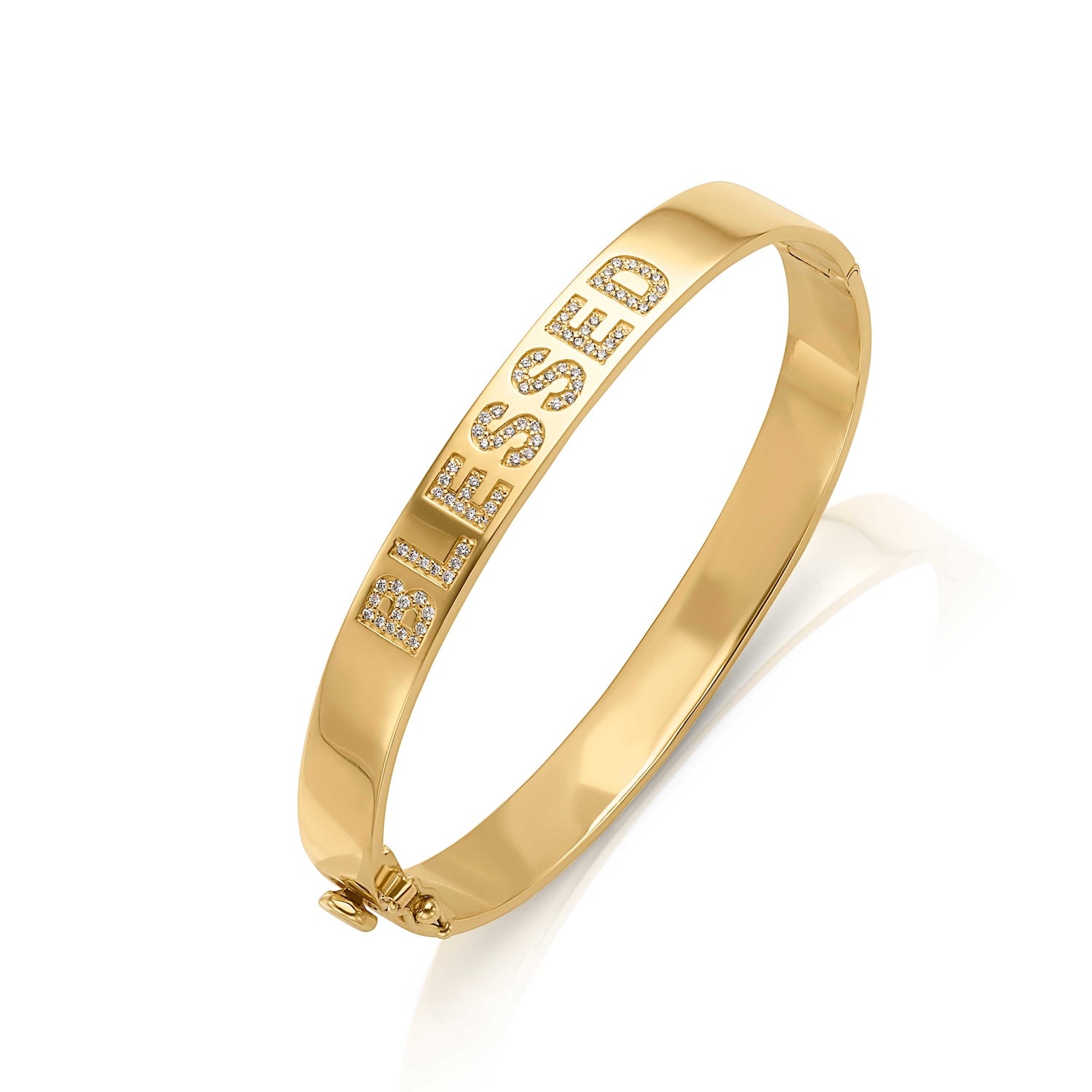 18KY "Blessed" Signature Bangle