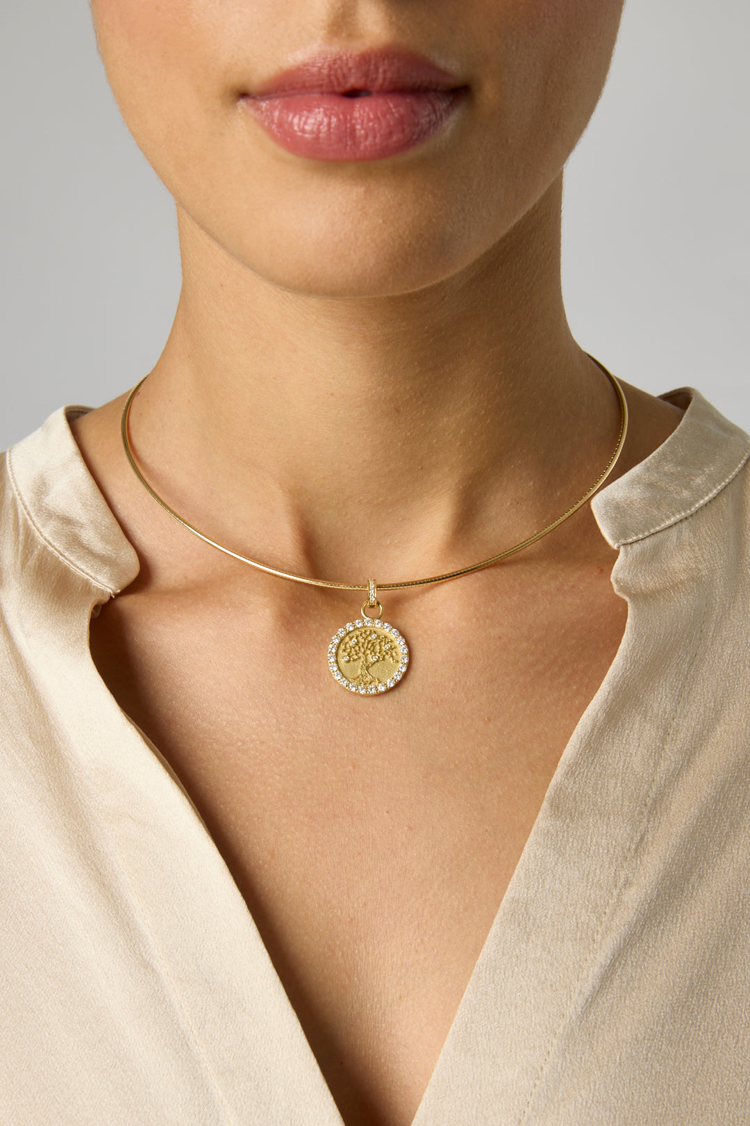 18KY Tree of Life Coin-Charms-Trilogy-Small-Susan Saffron Jewelry