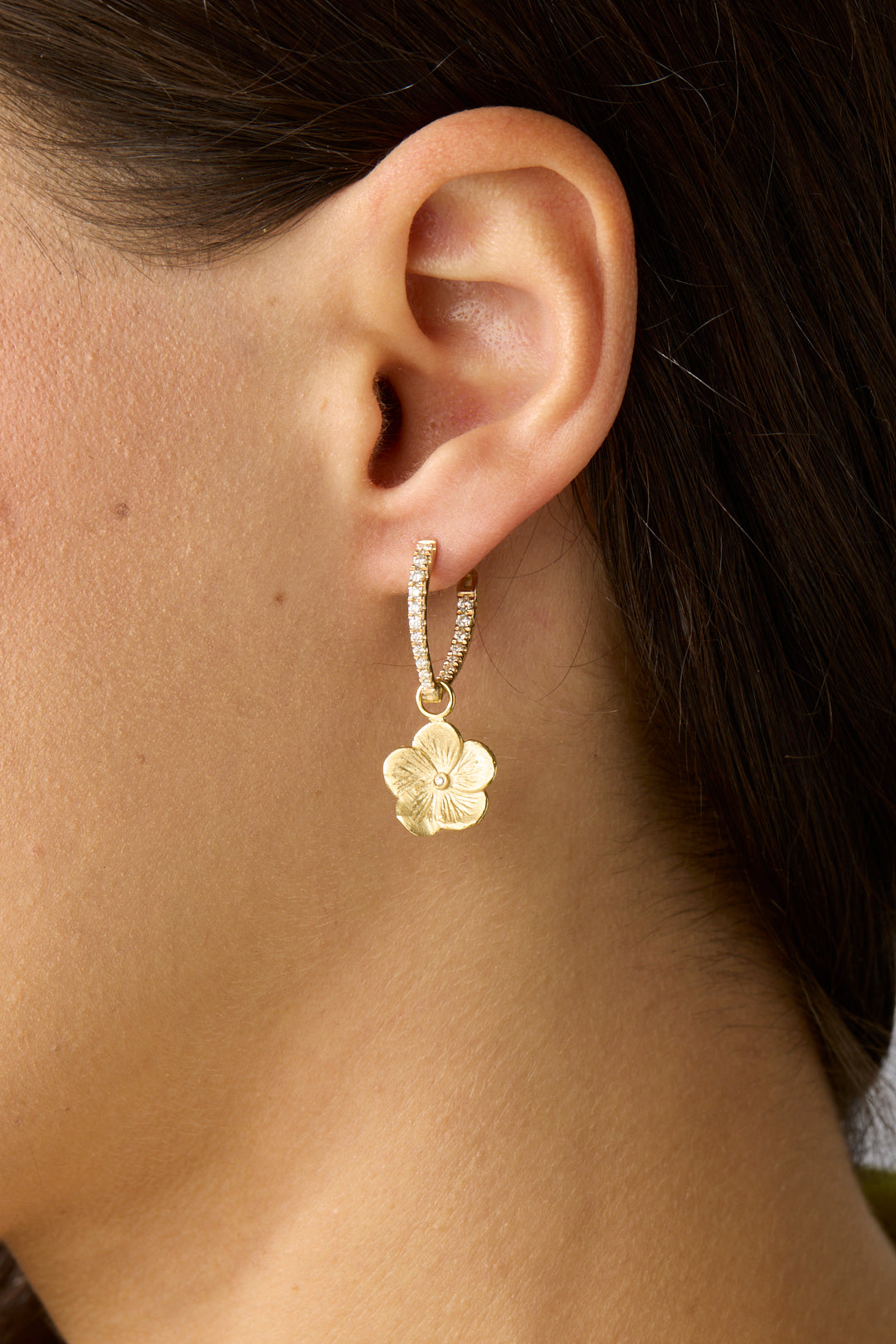18KY Flower Earring Charms