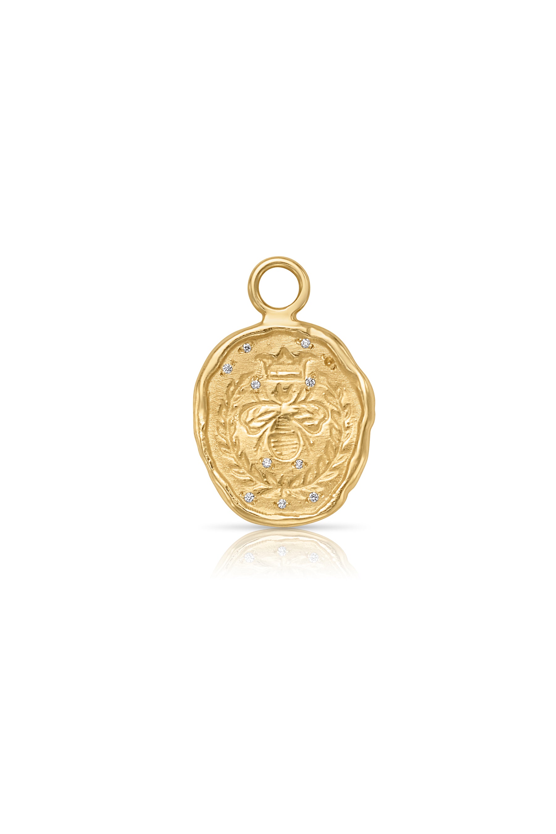 18KY Guardian Bee Coin - Trilogy - Susan Saffron Jewelry