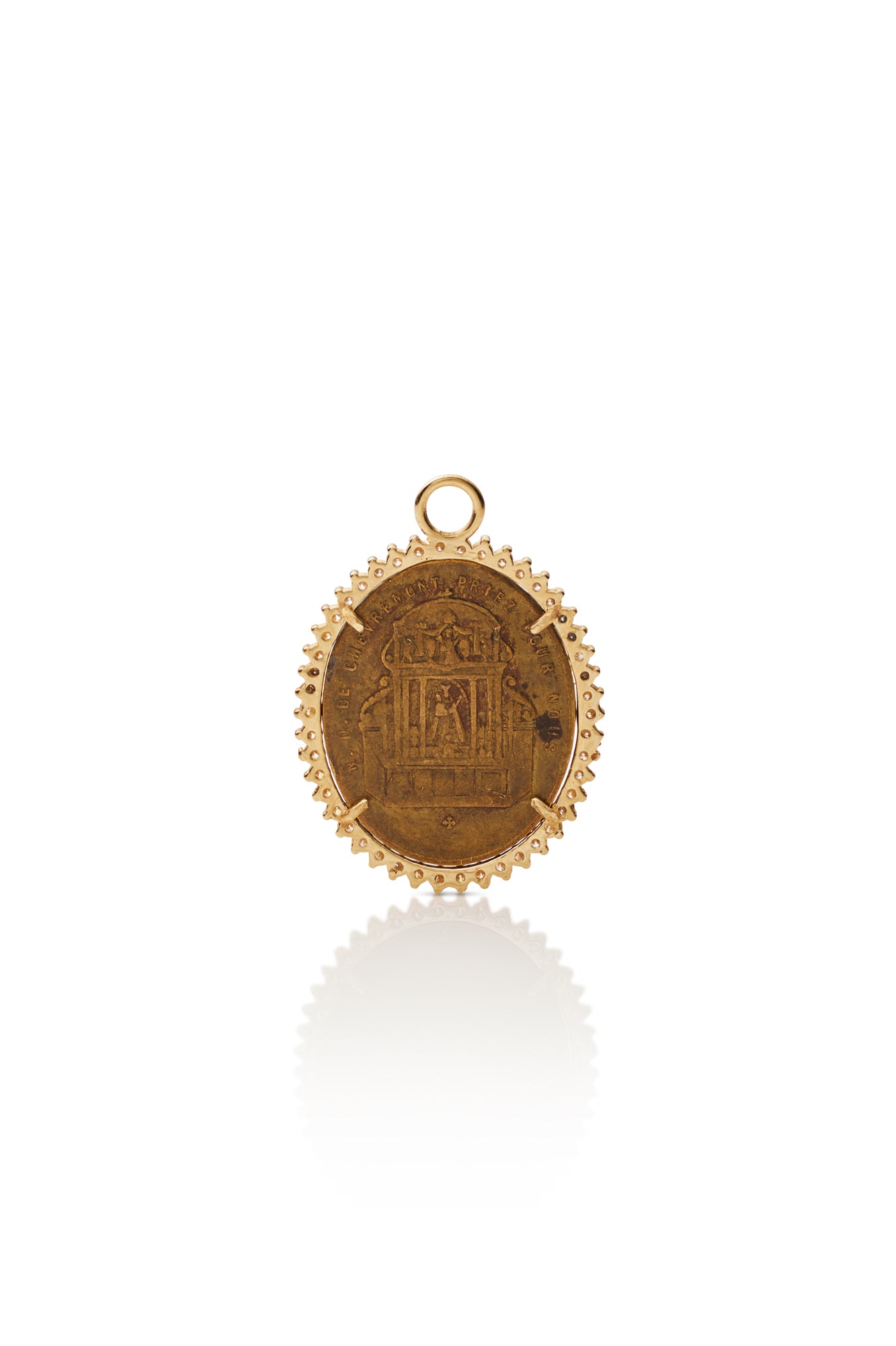 18KY Sacred Heart Medal-Necklaces-Trilogy-Susan Saffron Jewelry