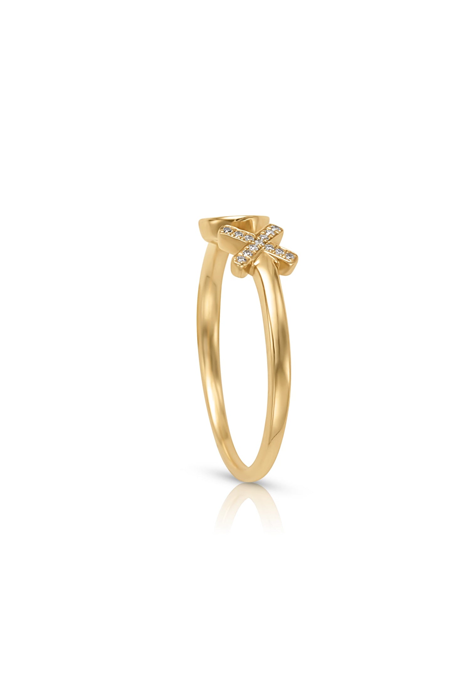 14KY Diamond XO Ring-Rings-Sorte-Susan Saffron Jewelry