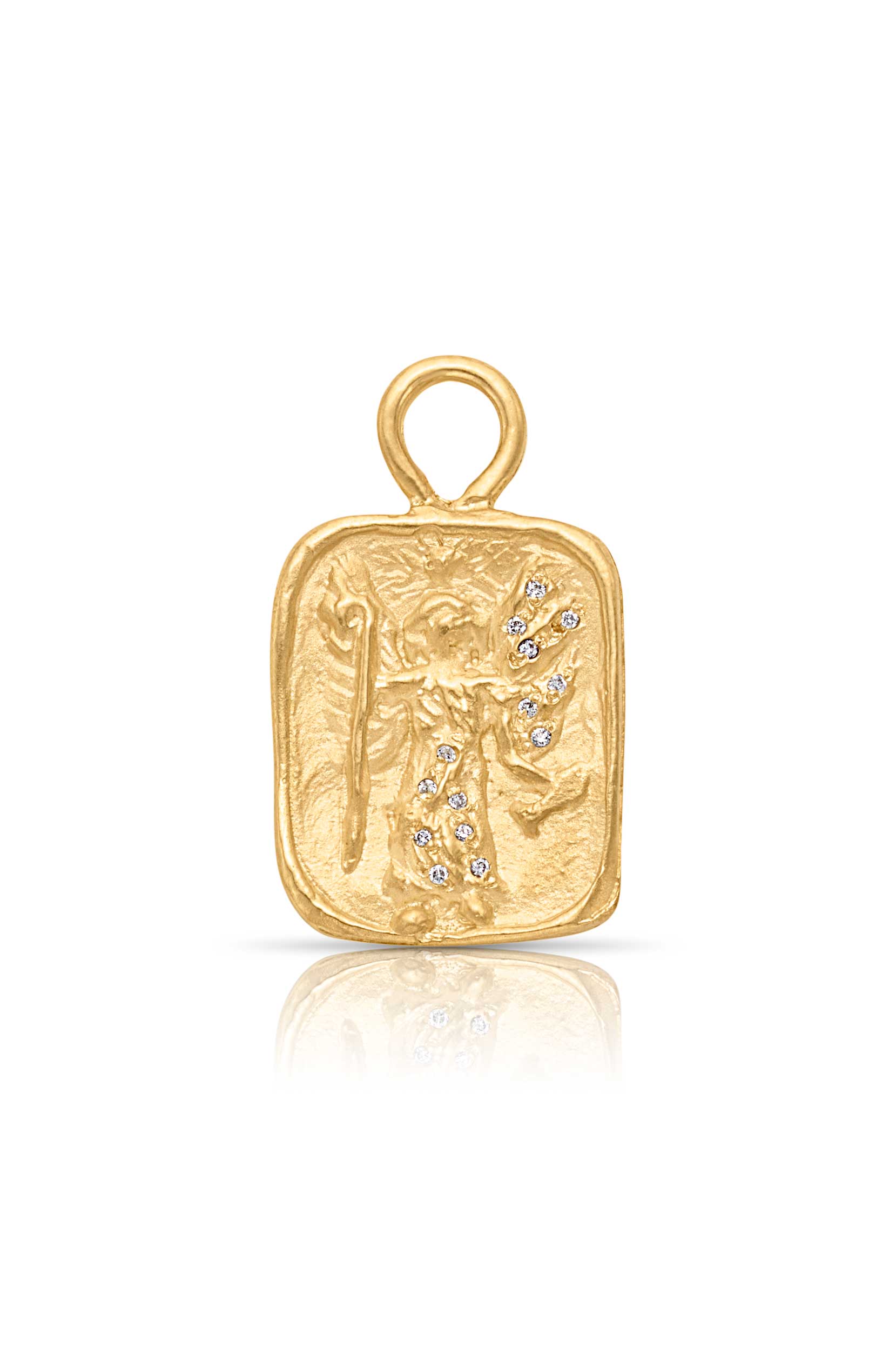 18KY Archangel Raphael Charm