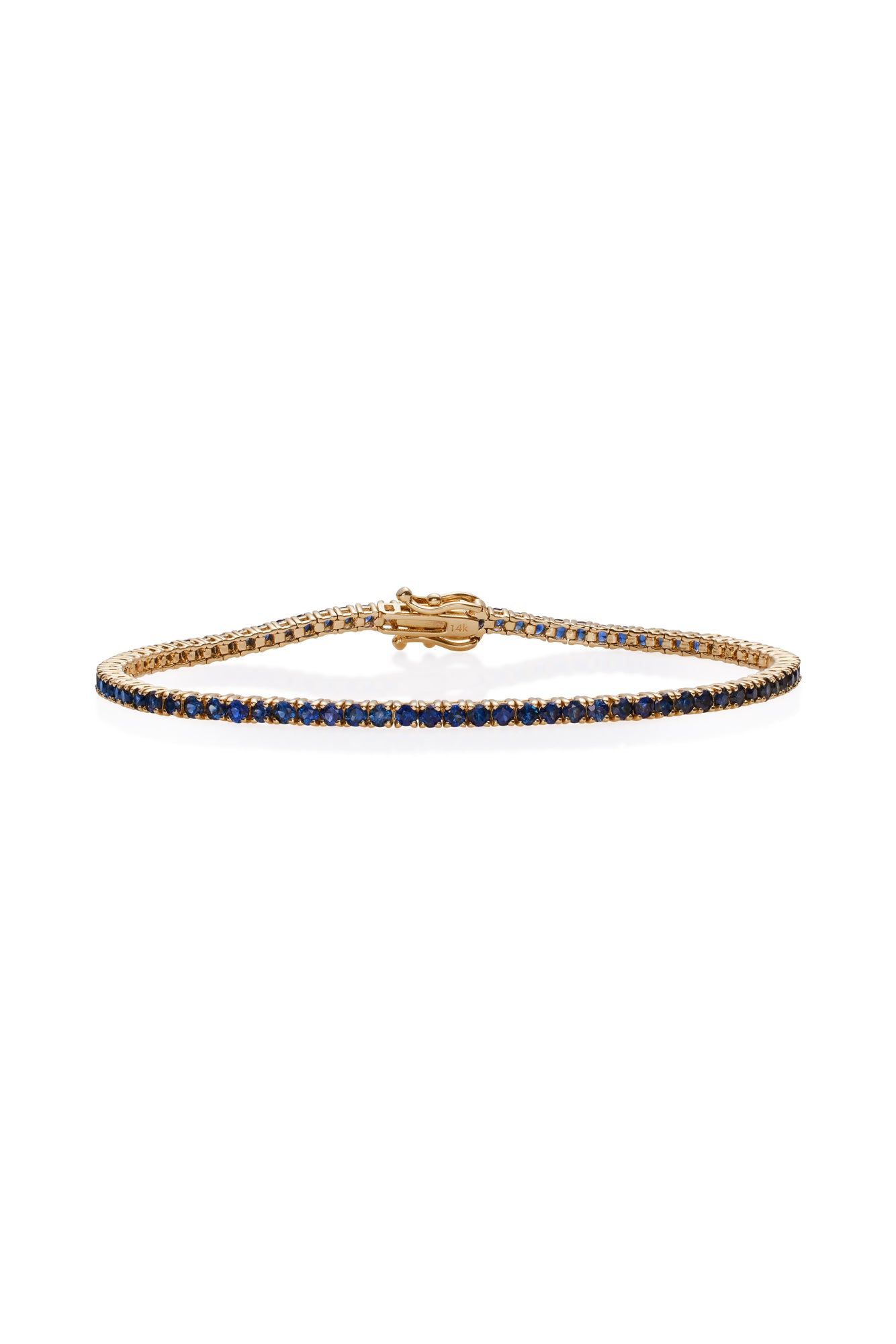 14KY Sapphire Tennis Bracelet