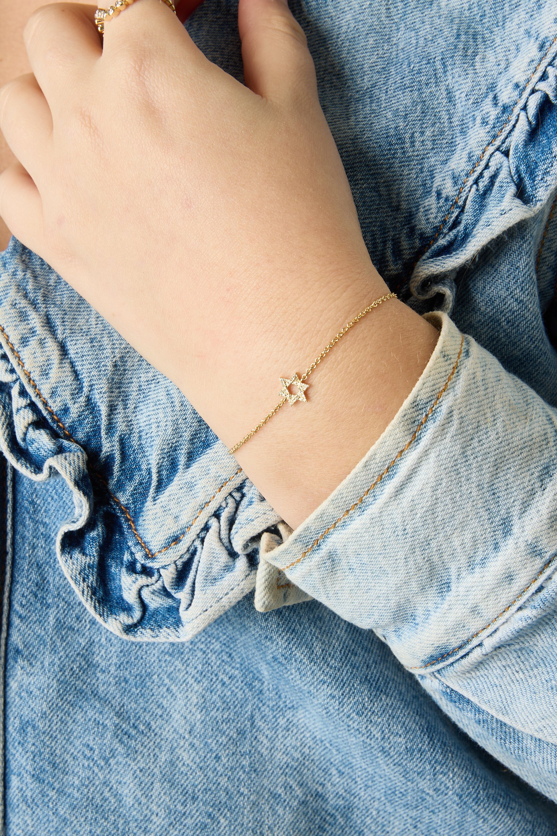 14KY Star of David Bracelet