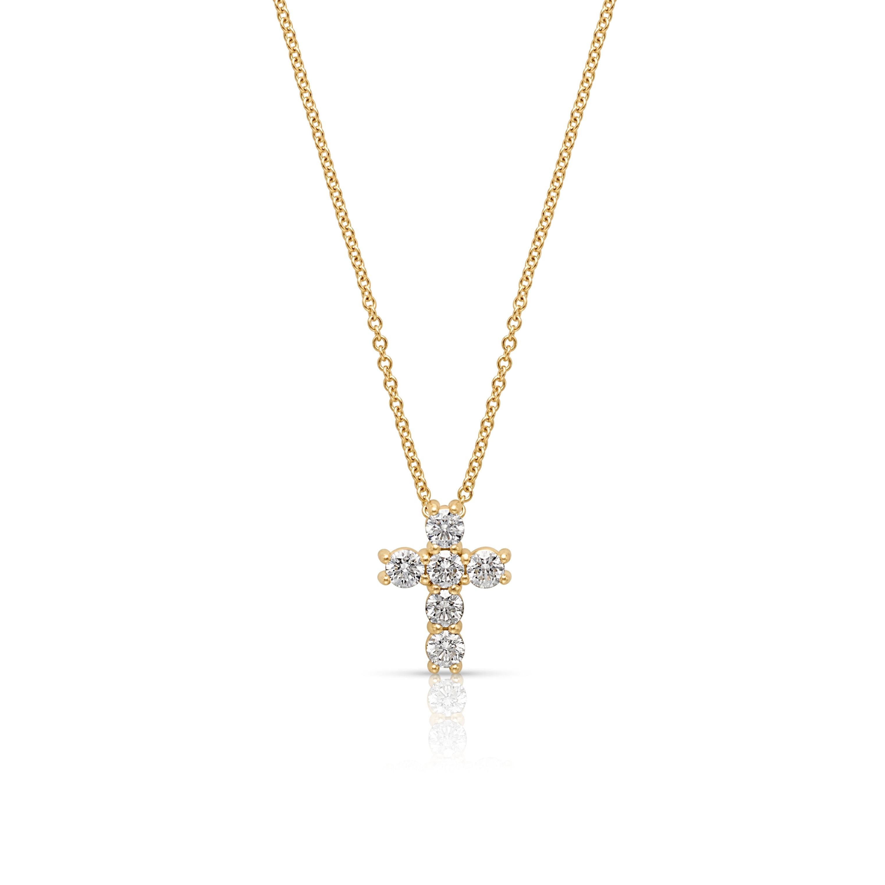 14KY Diamond Cross