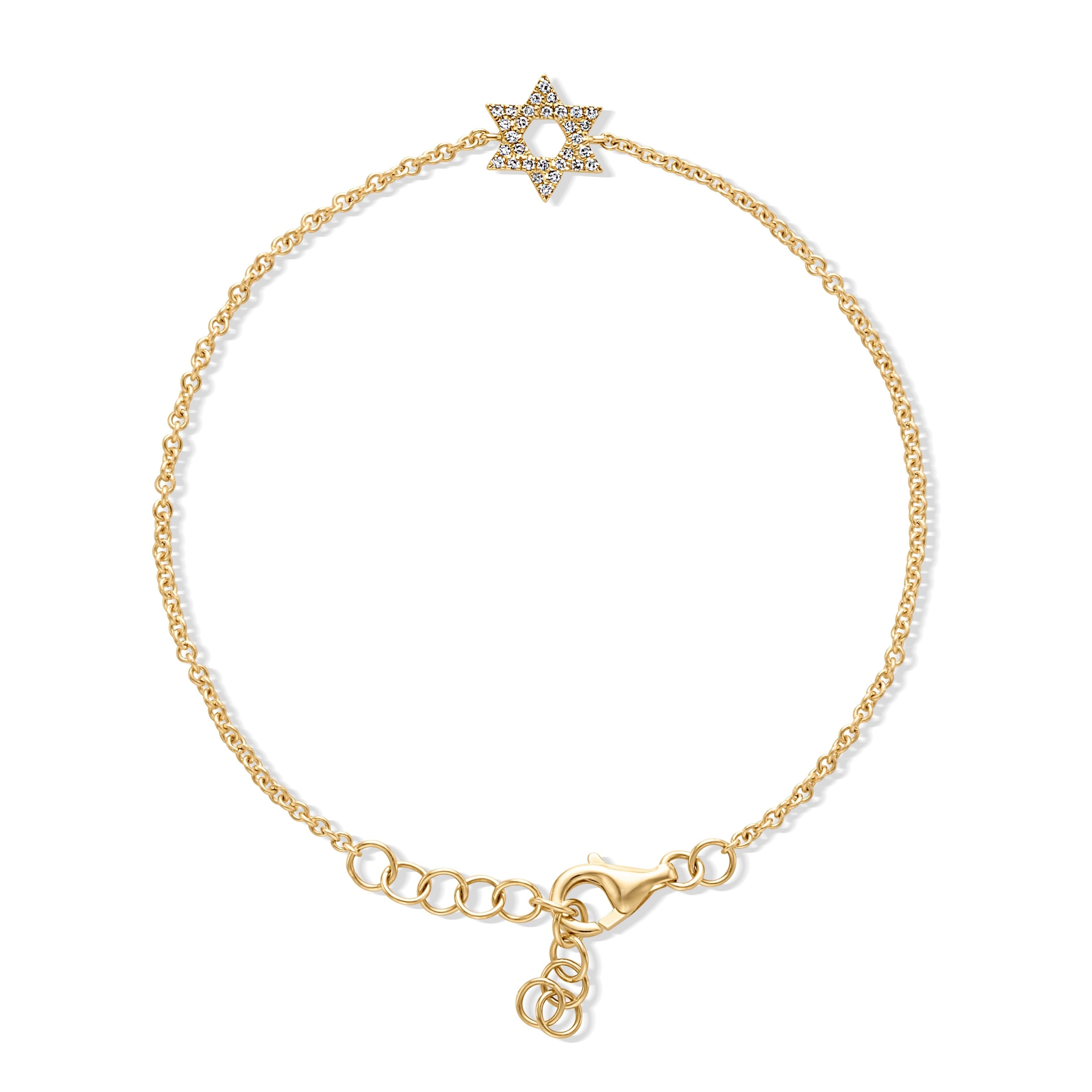 14KY Star of David Bracelet