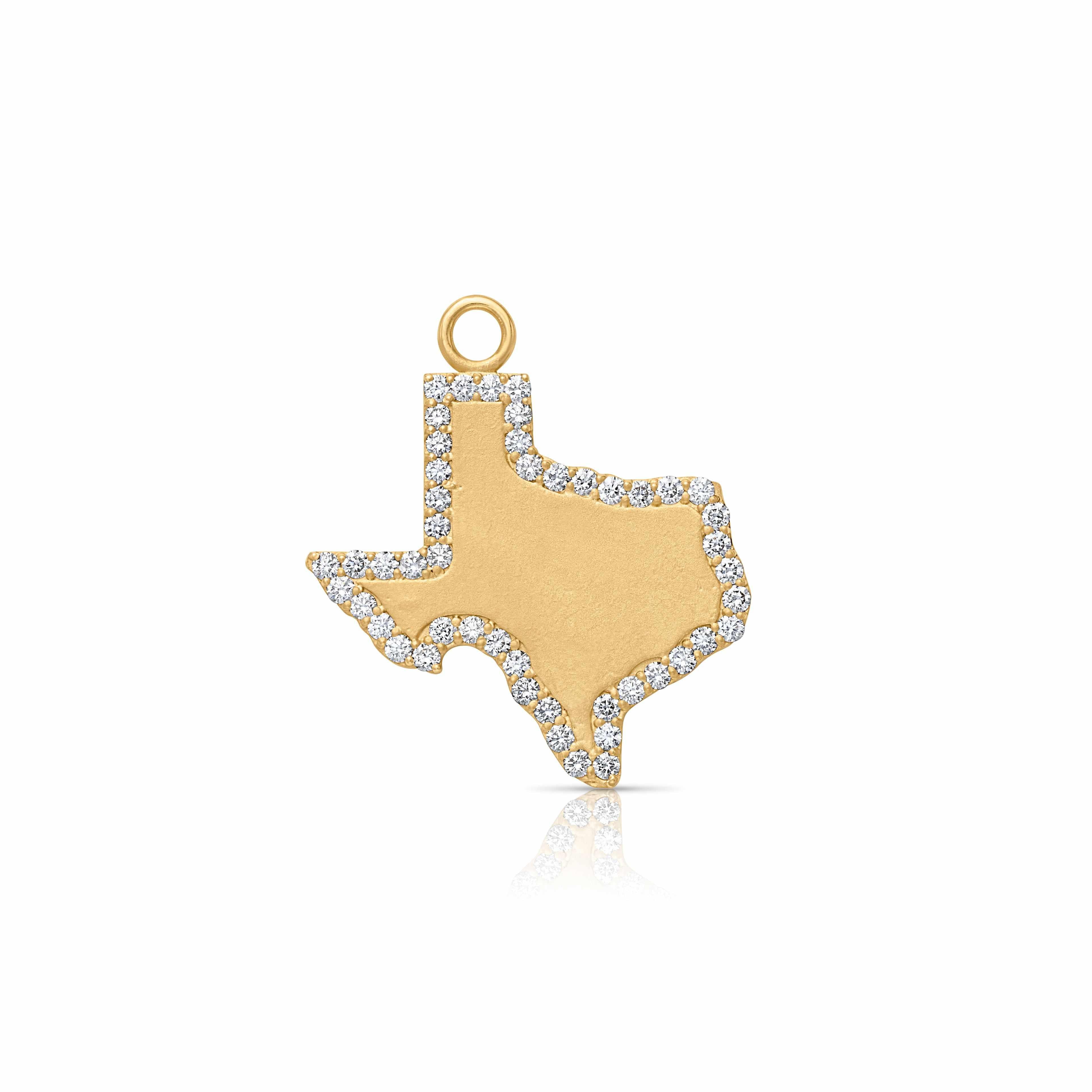 18KY Texas Charm with Diamond Border