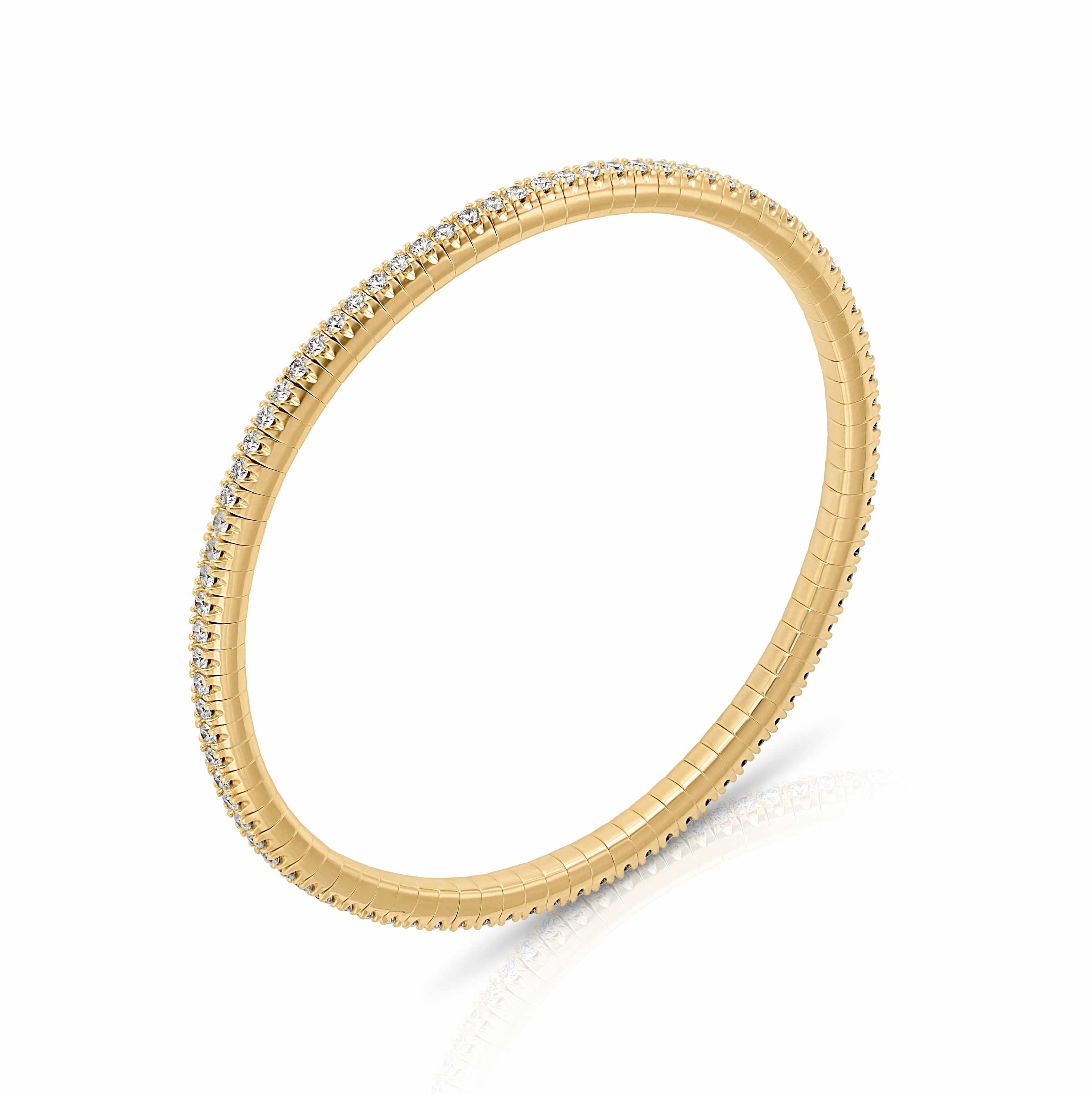 14KY Diamond Stretch Bracelet