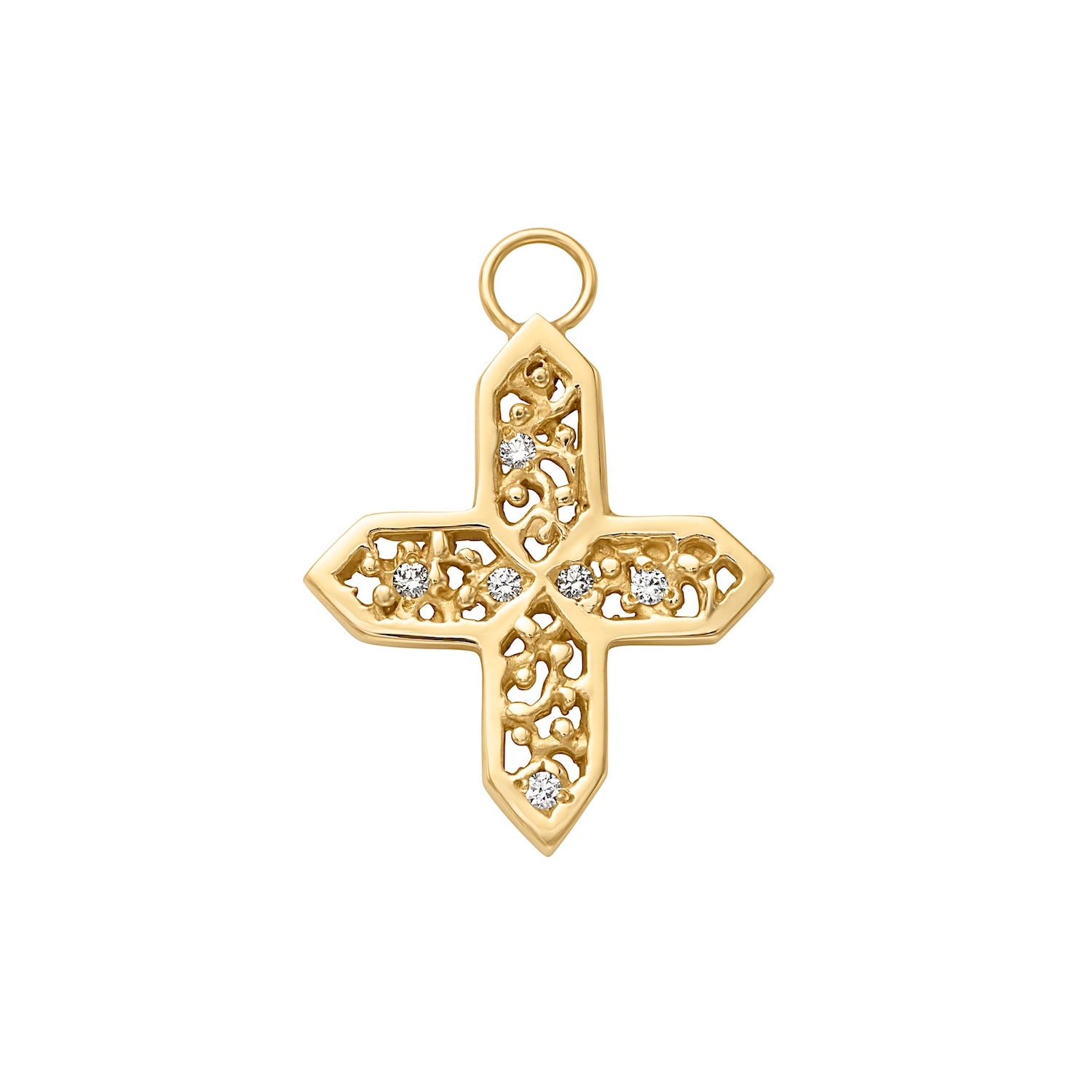 18KY Stained Glass Cross