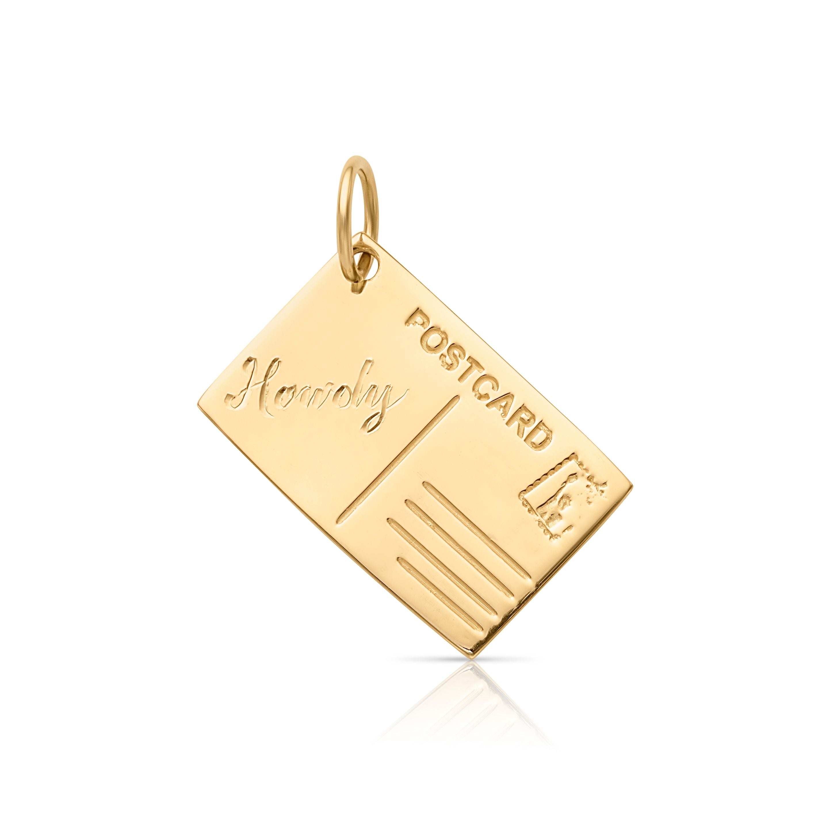 14KY Postcard Charm