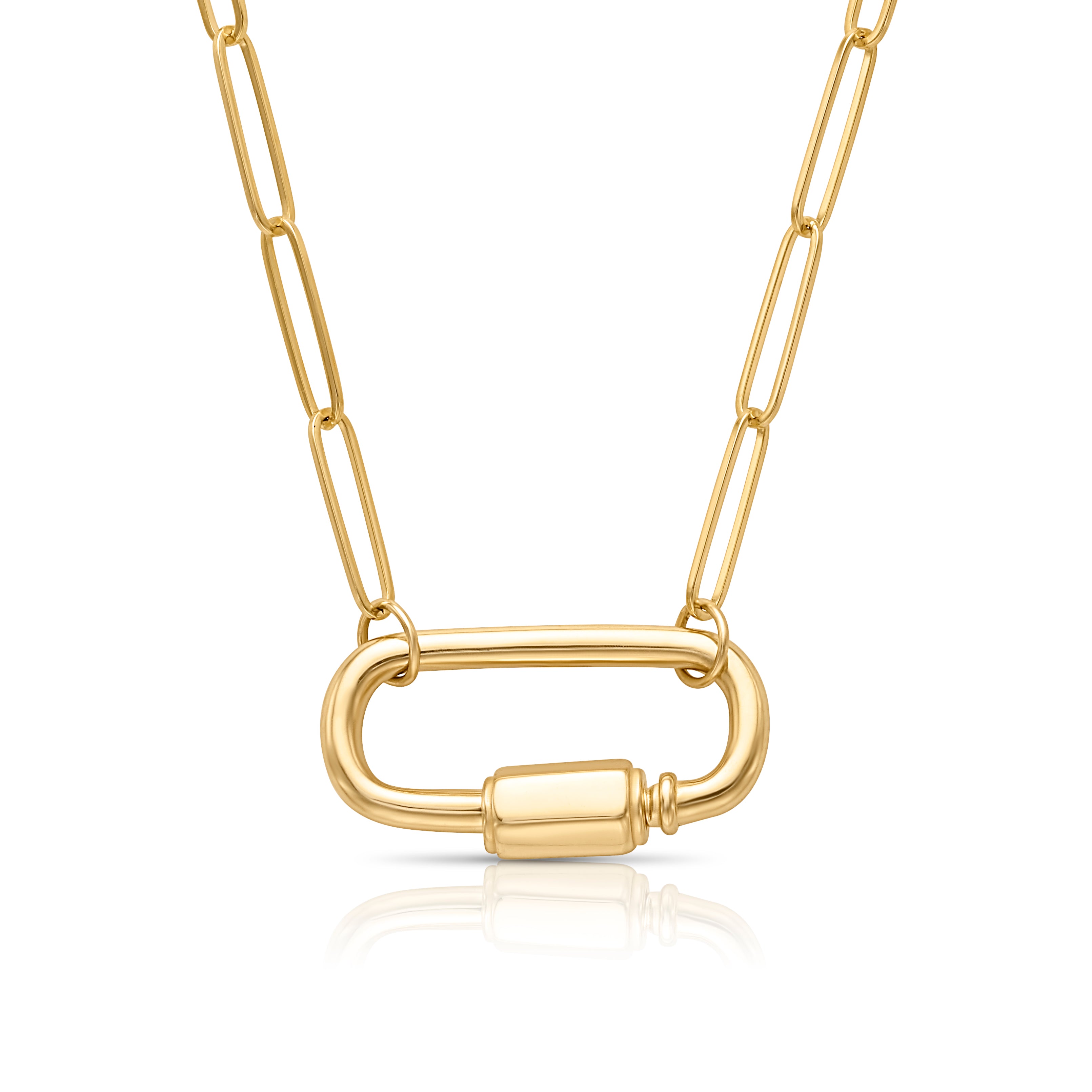 14KY Carabiner Charm Paperclip