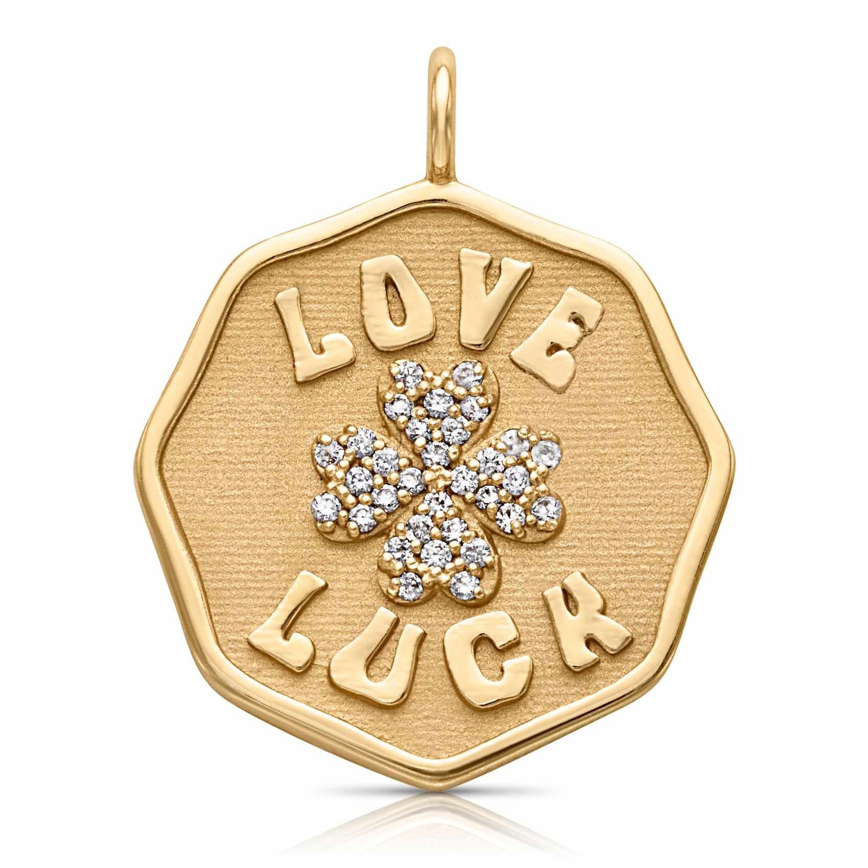 14KY Sorte Love Luck Charm