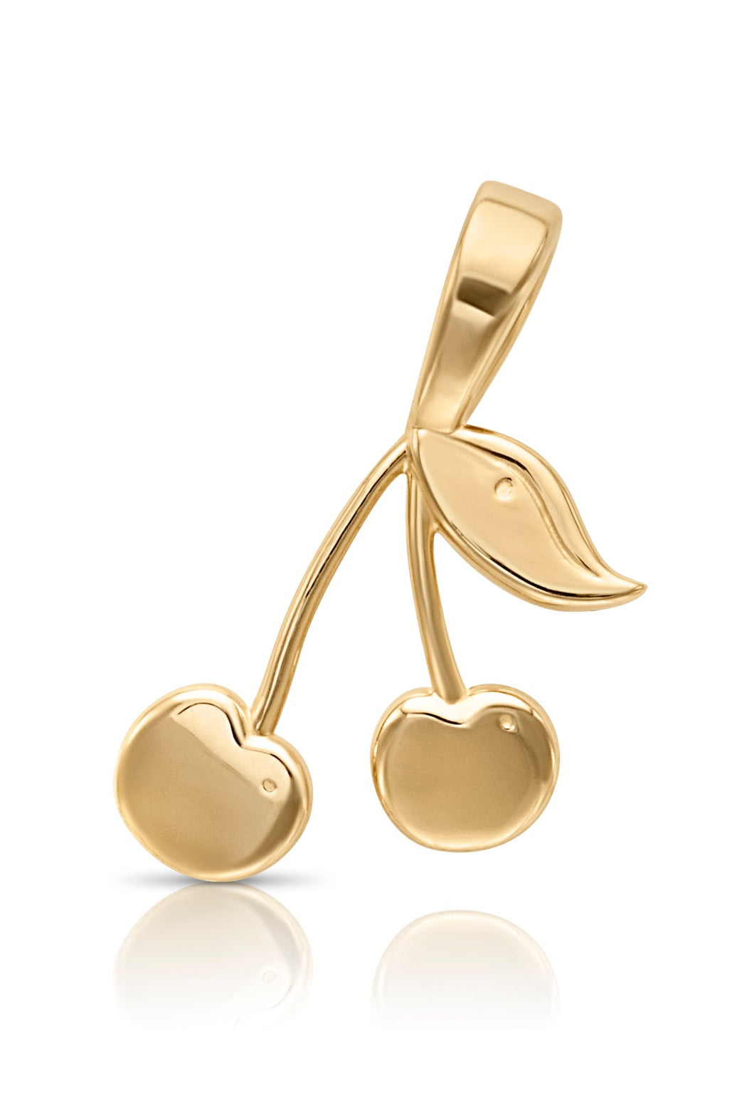 14KY Sweet Cherry Charm-Necklaces-Sorte-Susan Saffron Jewelry