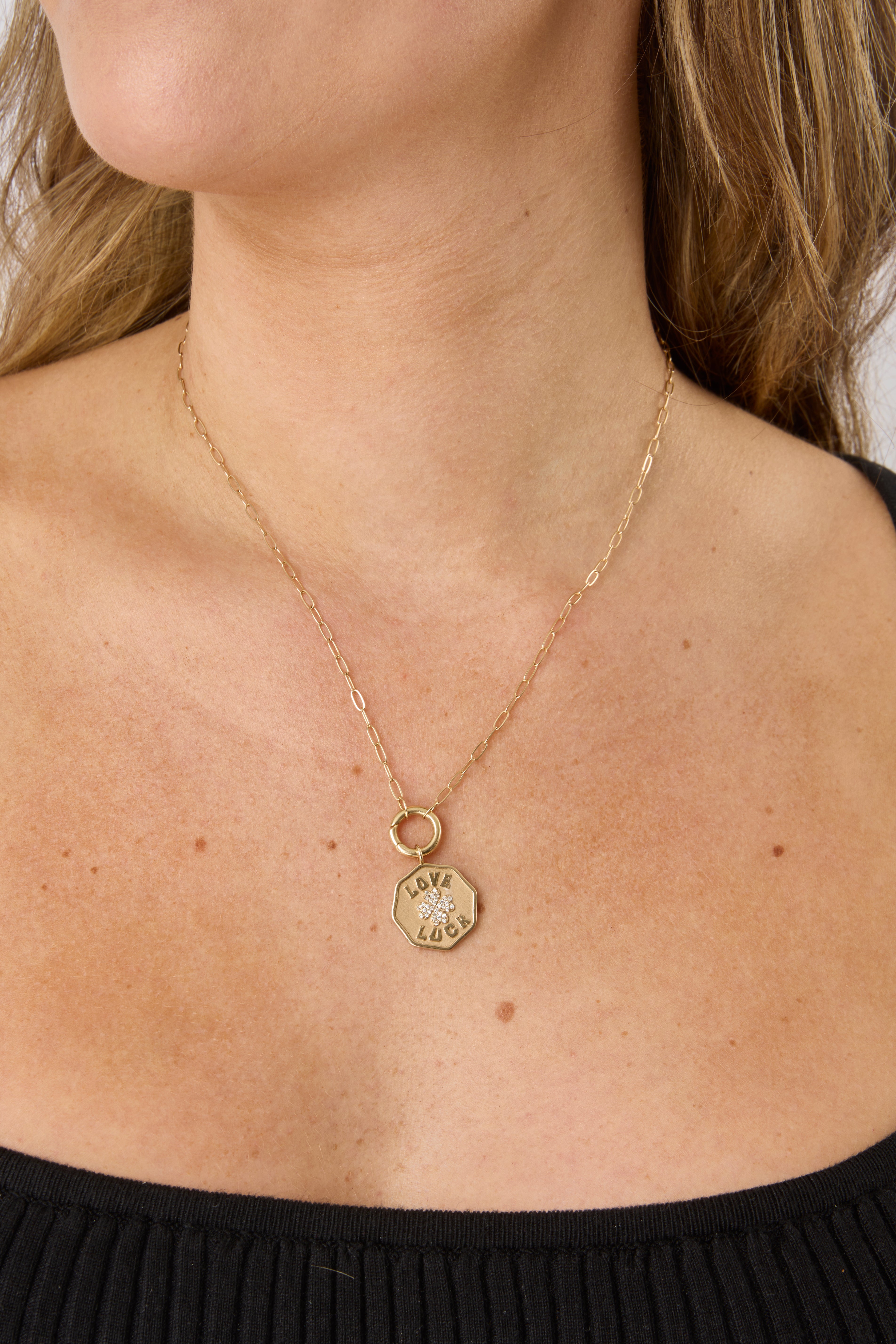 14KY Sorte Love Luck Charm