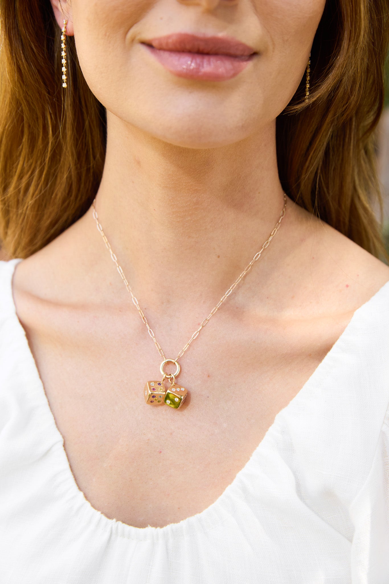 14KY Lucky Diamond Dice