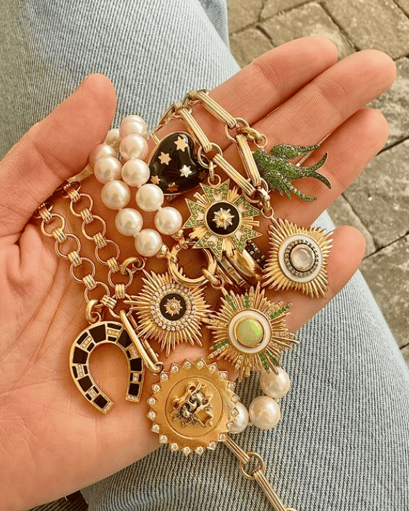 14KY Black Onyx Hallie Charm