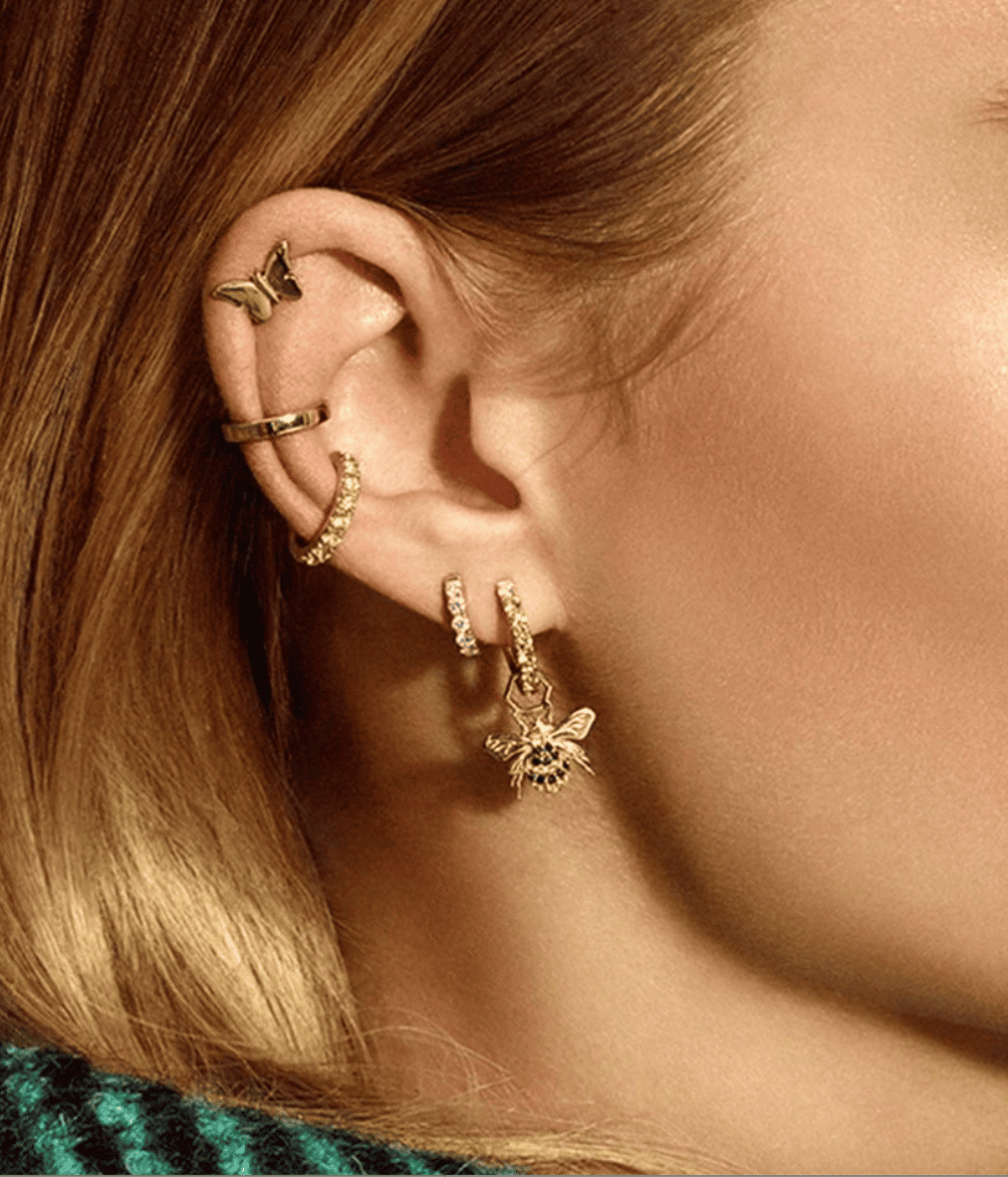 14KY Yellow Sapphire Midi Orb Hoops