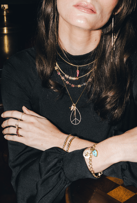 14KY Diamond Bezel Bracelet