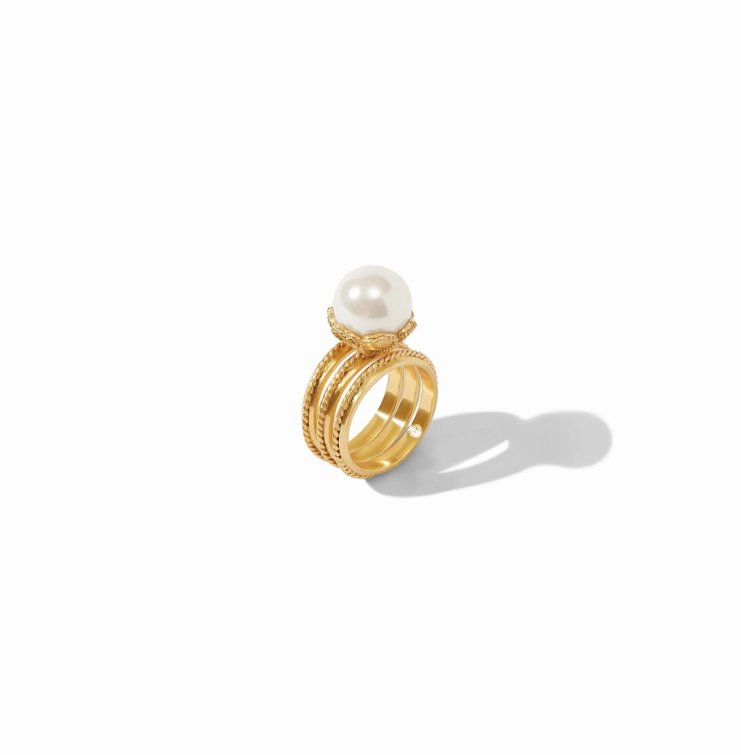 Delphine Pearl Ring Set