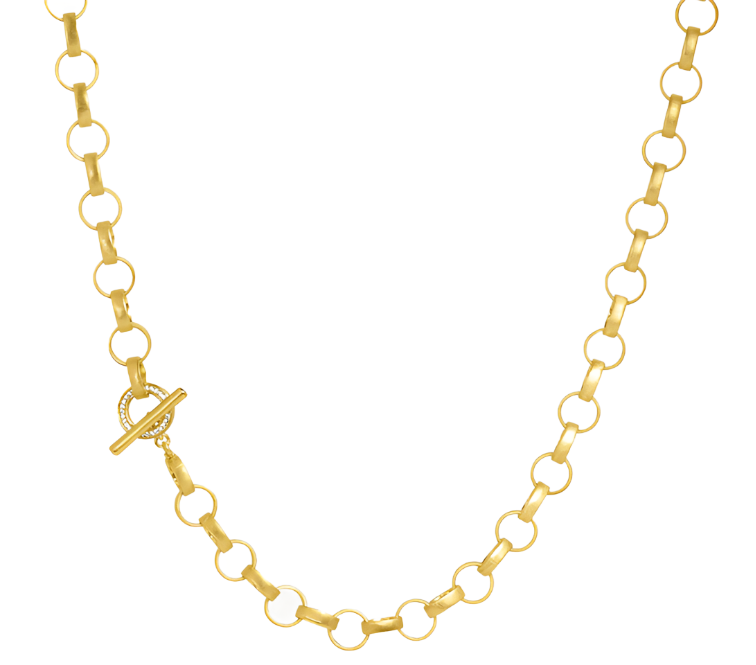 Petite Pave Statement Chain