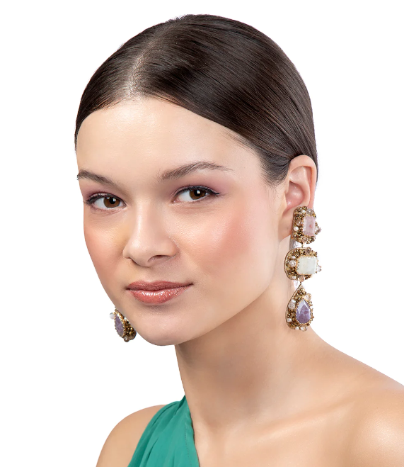Sibylla Earrings, Lavender