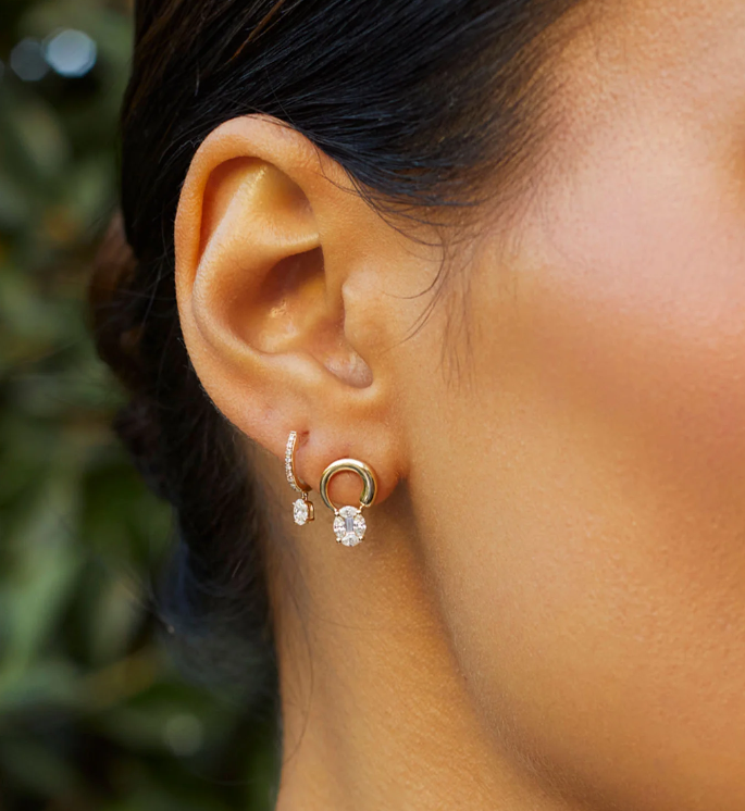 14KY Iris Illusion Earrings