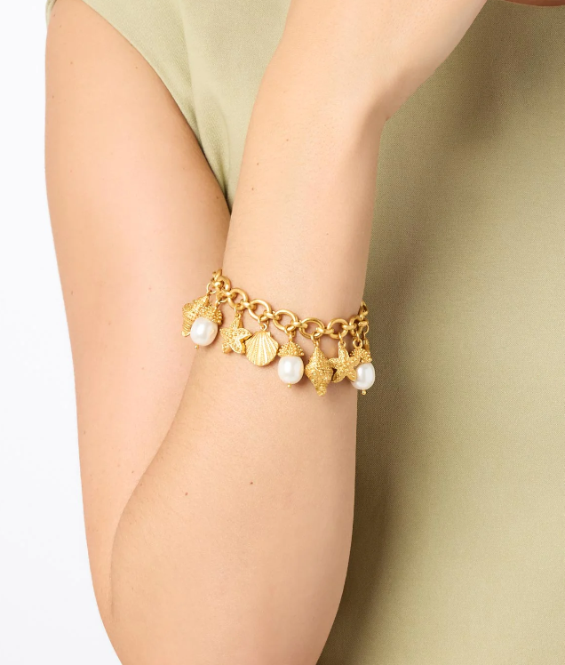 Sanibel Charm Bracelet-Pearl