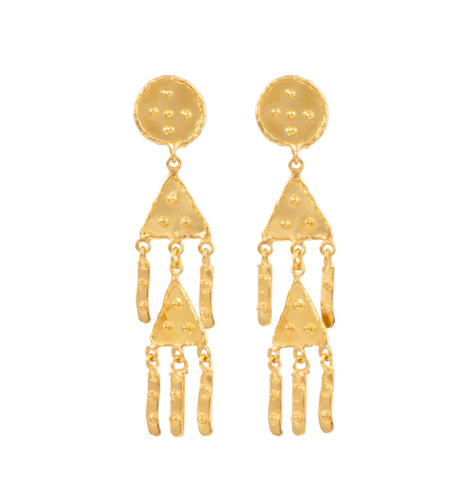 Boucles d’oreille “Vodoo” Gold