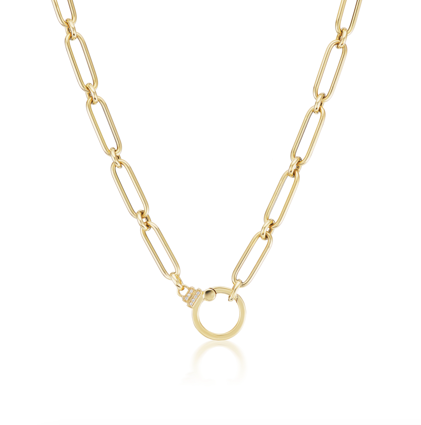 18KY Chain with Diamonds-Necklaces-Sorellina-Susan Saffron Jewelry