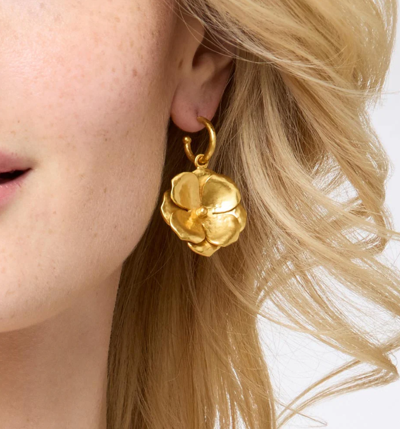 Bloom Hoop and Charm Earrings