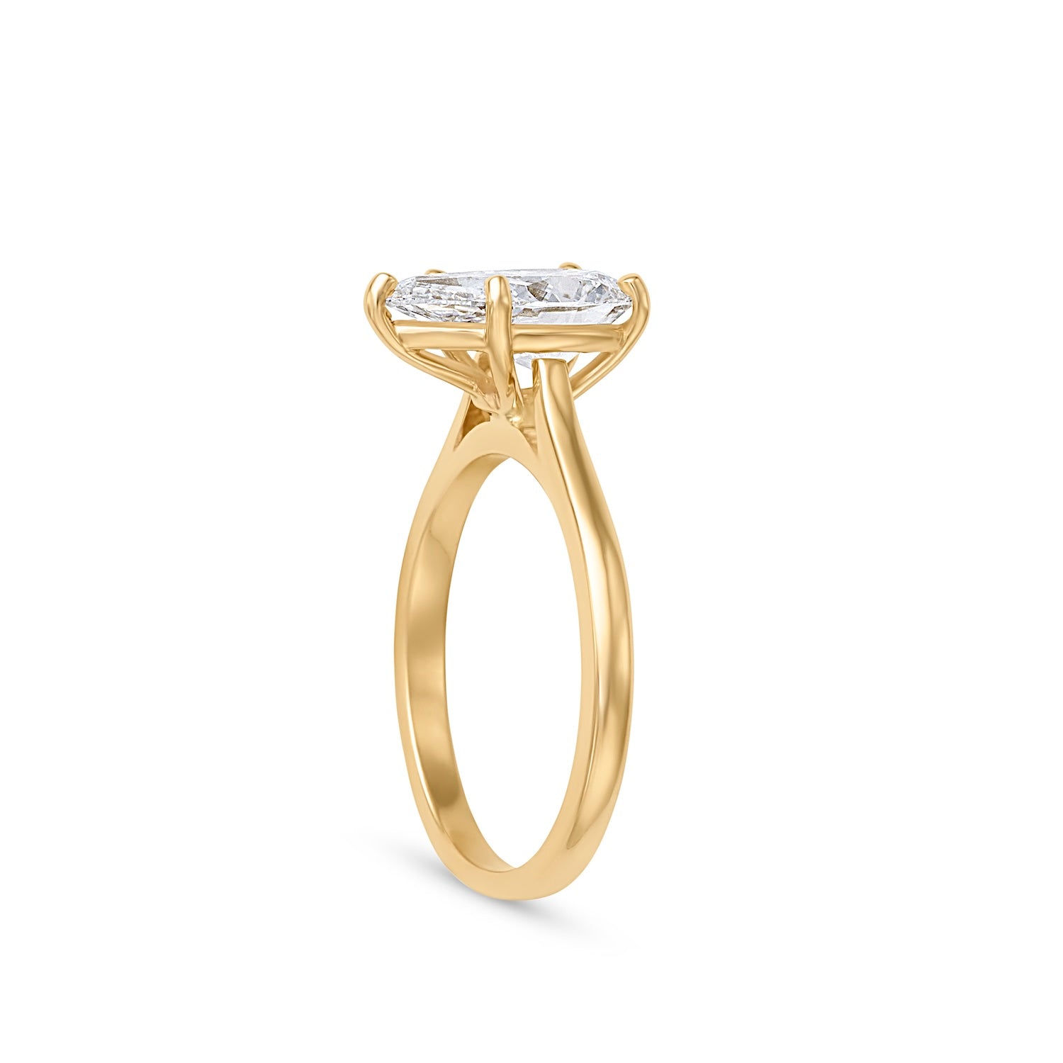 2.10CT Elongated Cushion Cut Engagement Ring