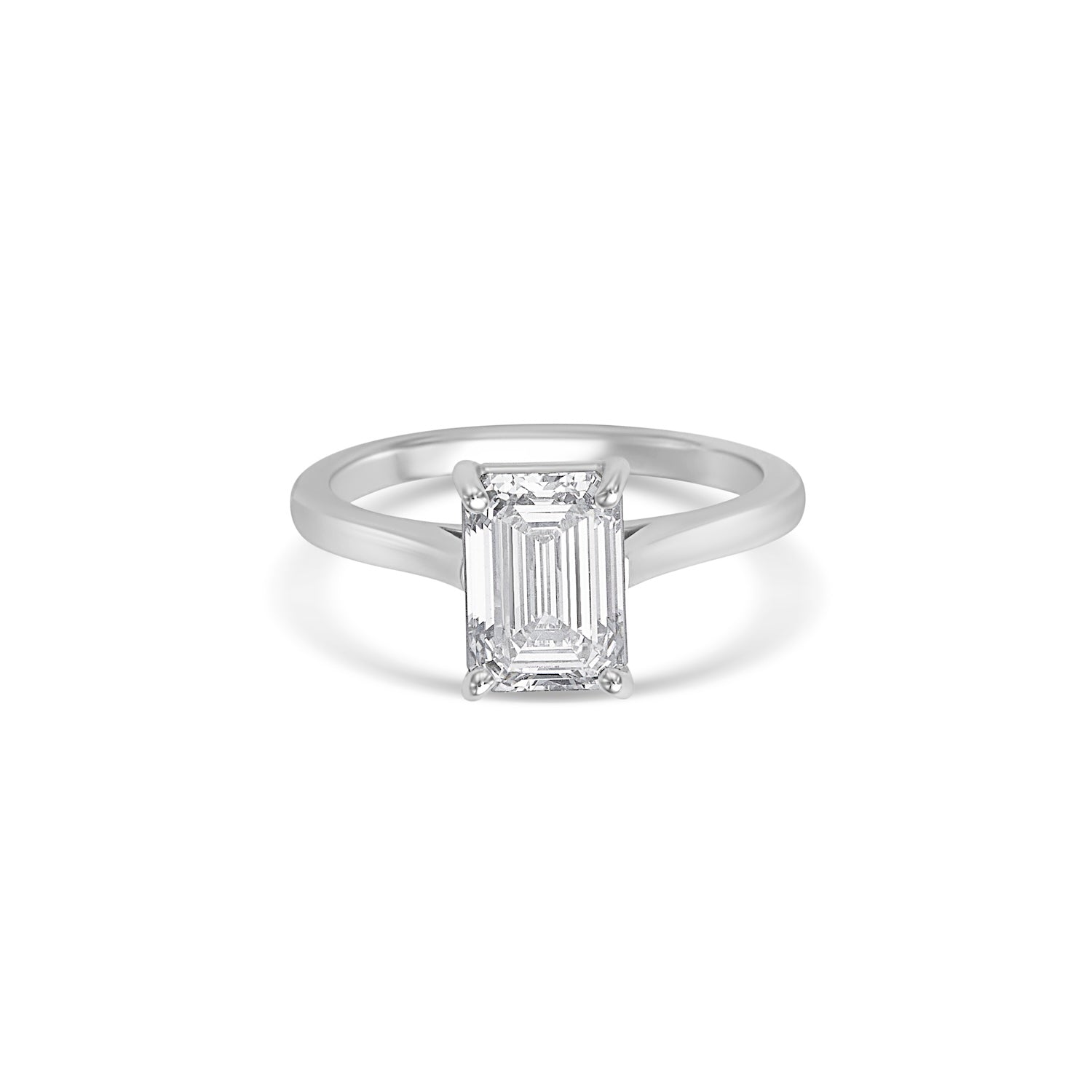 1.94CT Emerald Cut Solitaire Engagement Ring