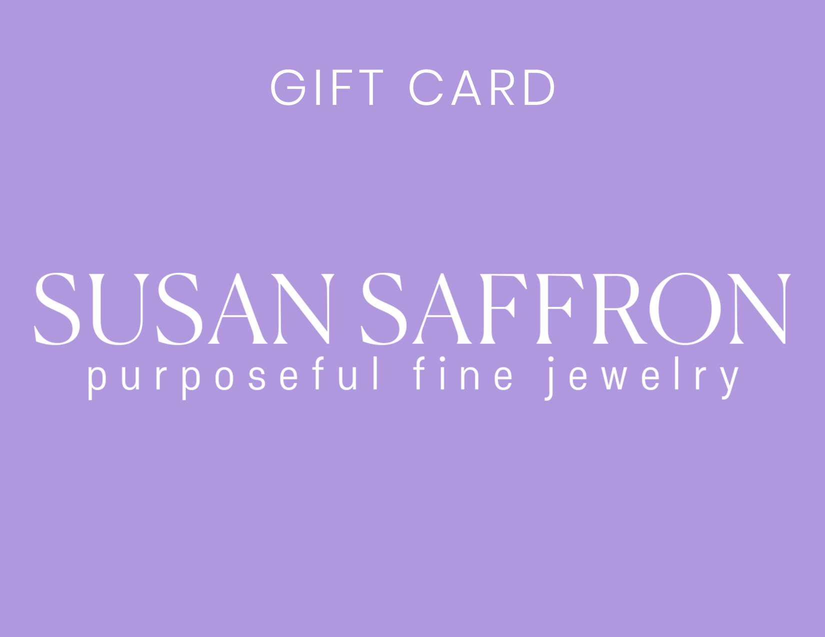 Saffron Jewelry Gift Card