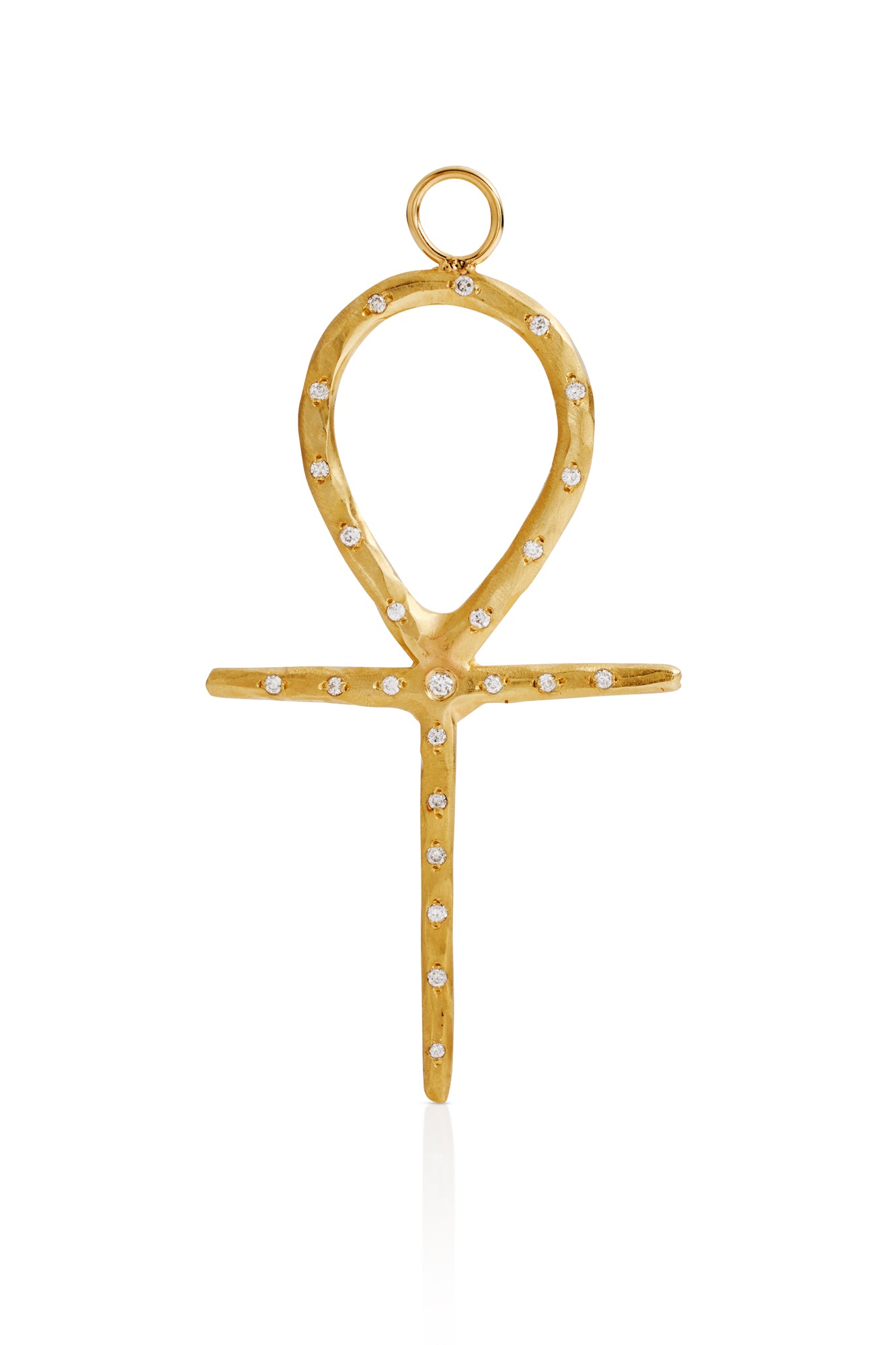 18KY Key of Life Cross